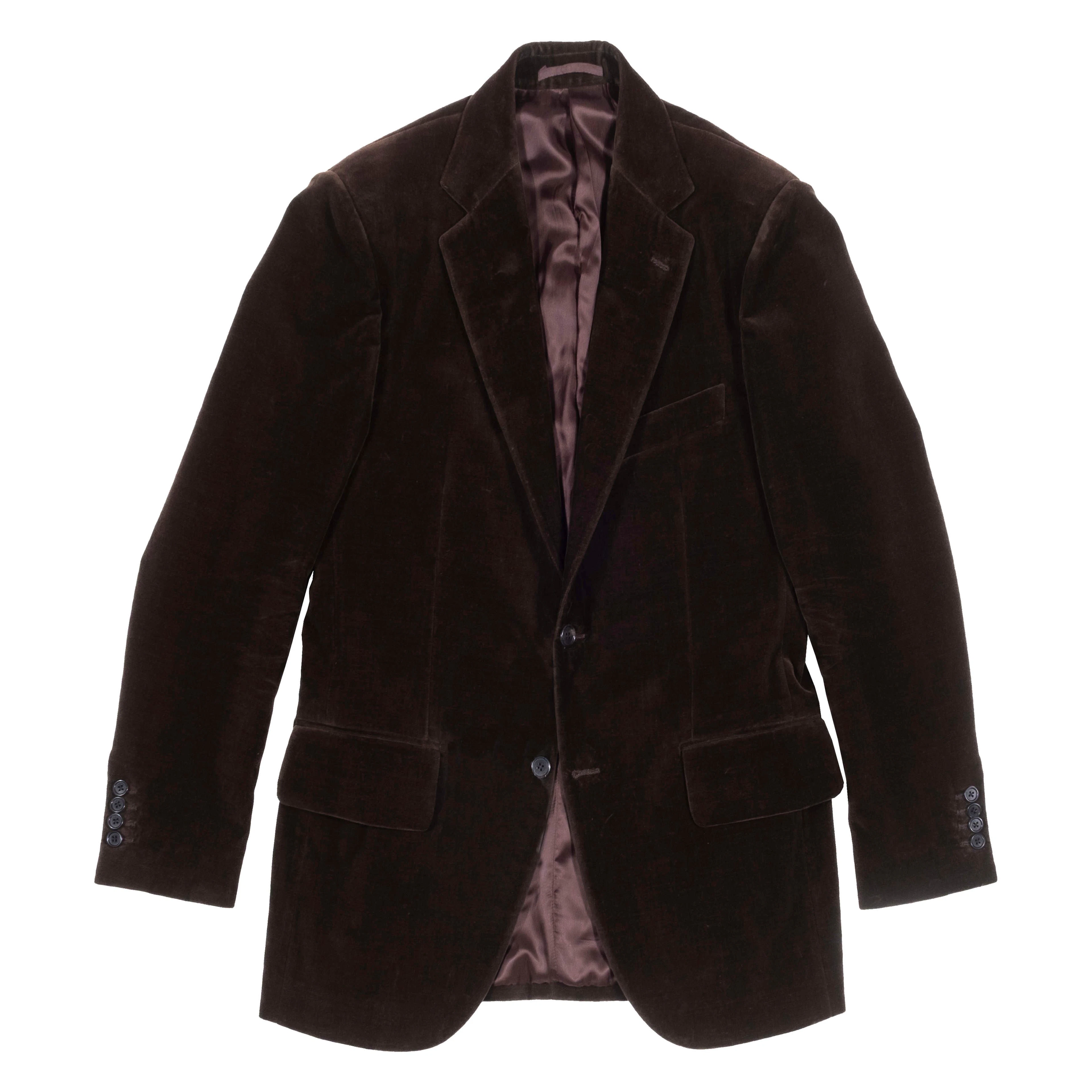 Neapolitan Hand Tailored Brown Dugdale Velvet Suit