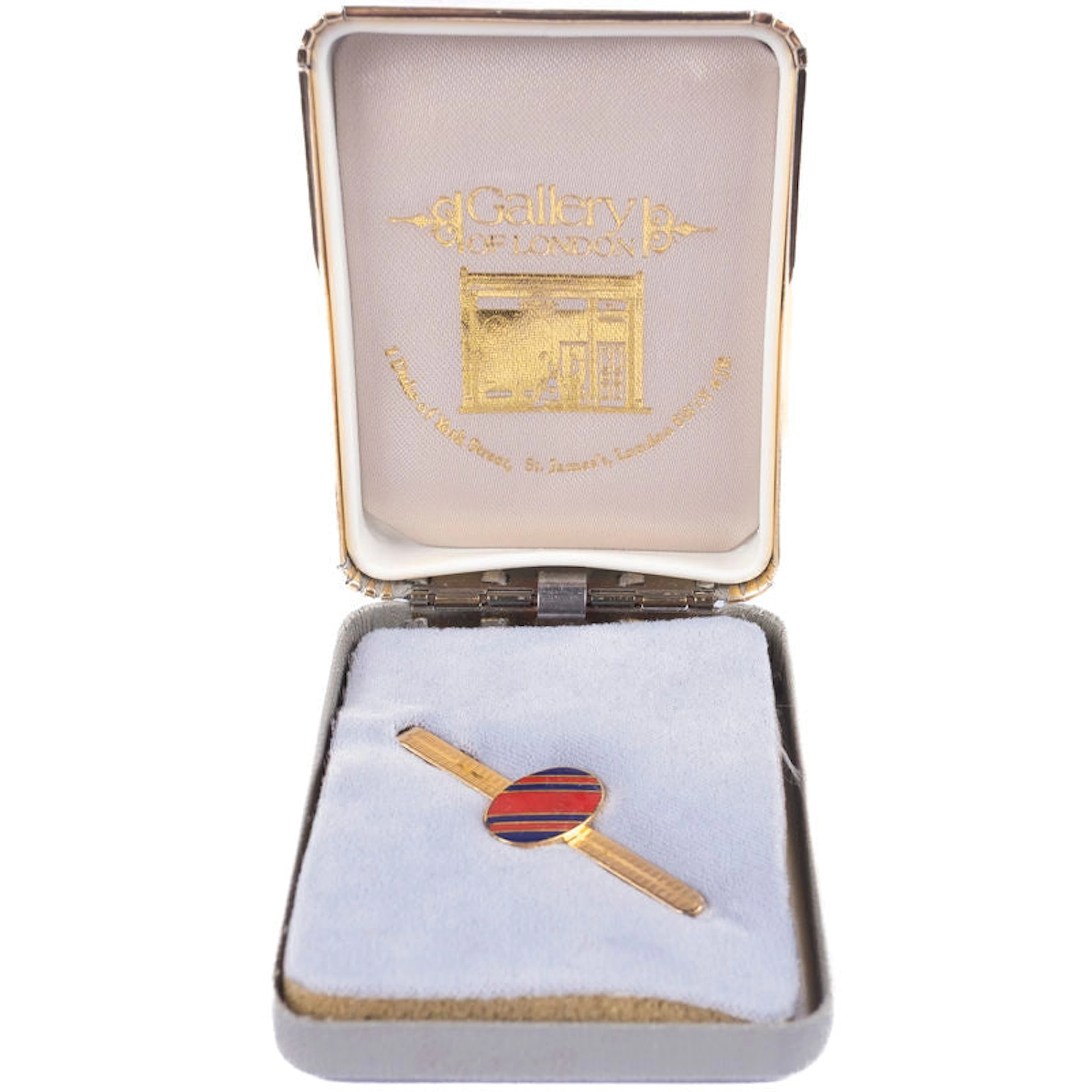 Blue and Red Tie Pin