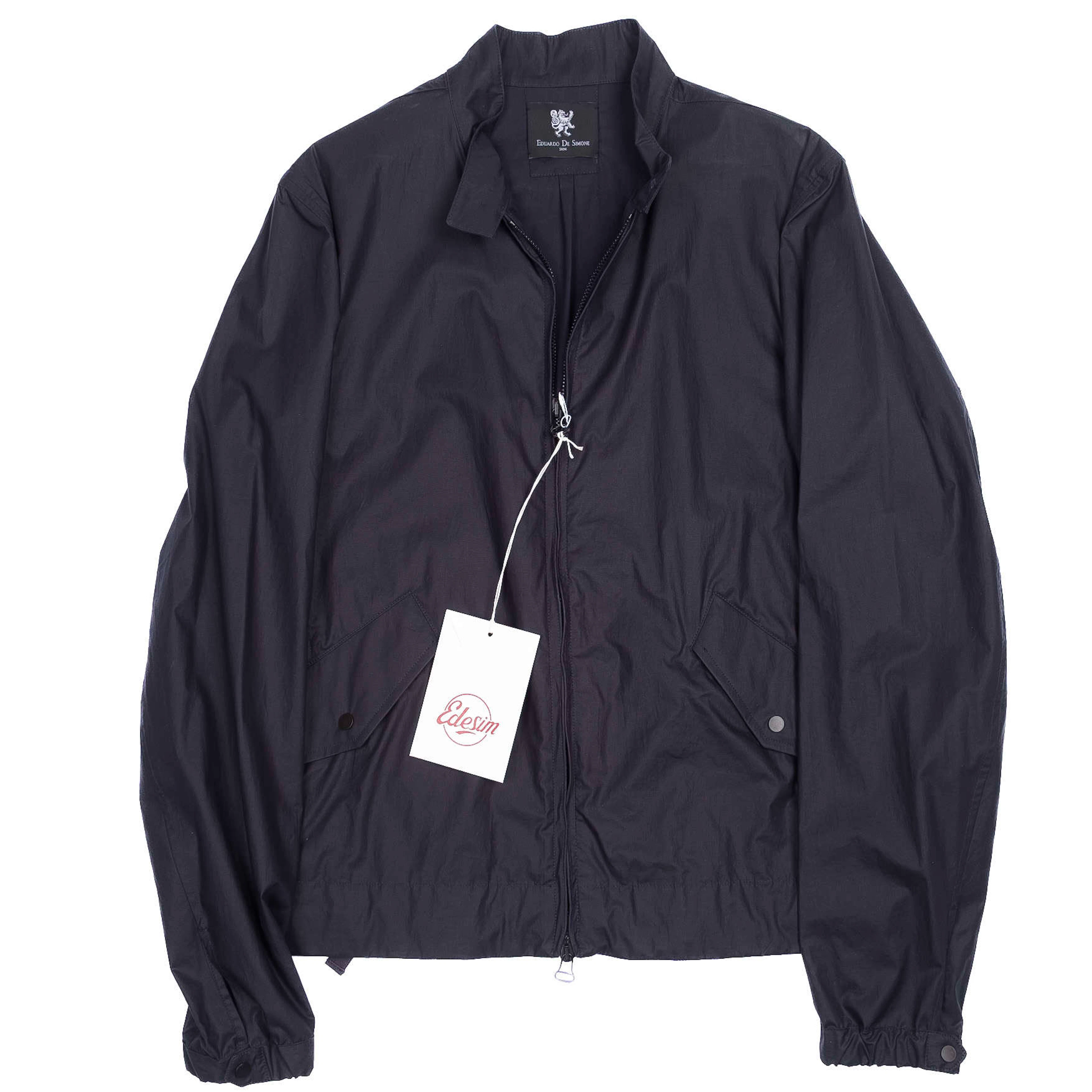 Neapolitan Tailored Navy Harrington Jacket Sz 46