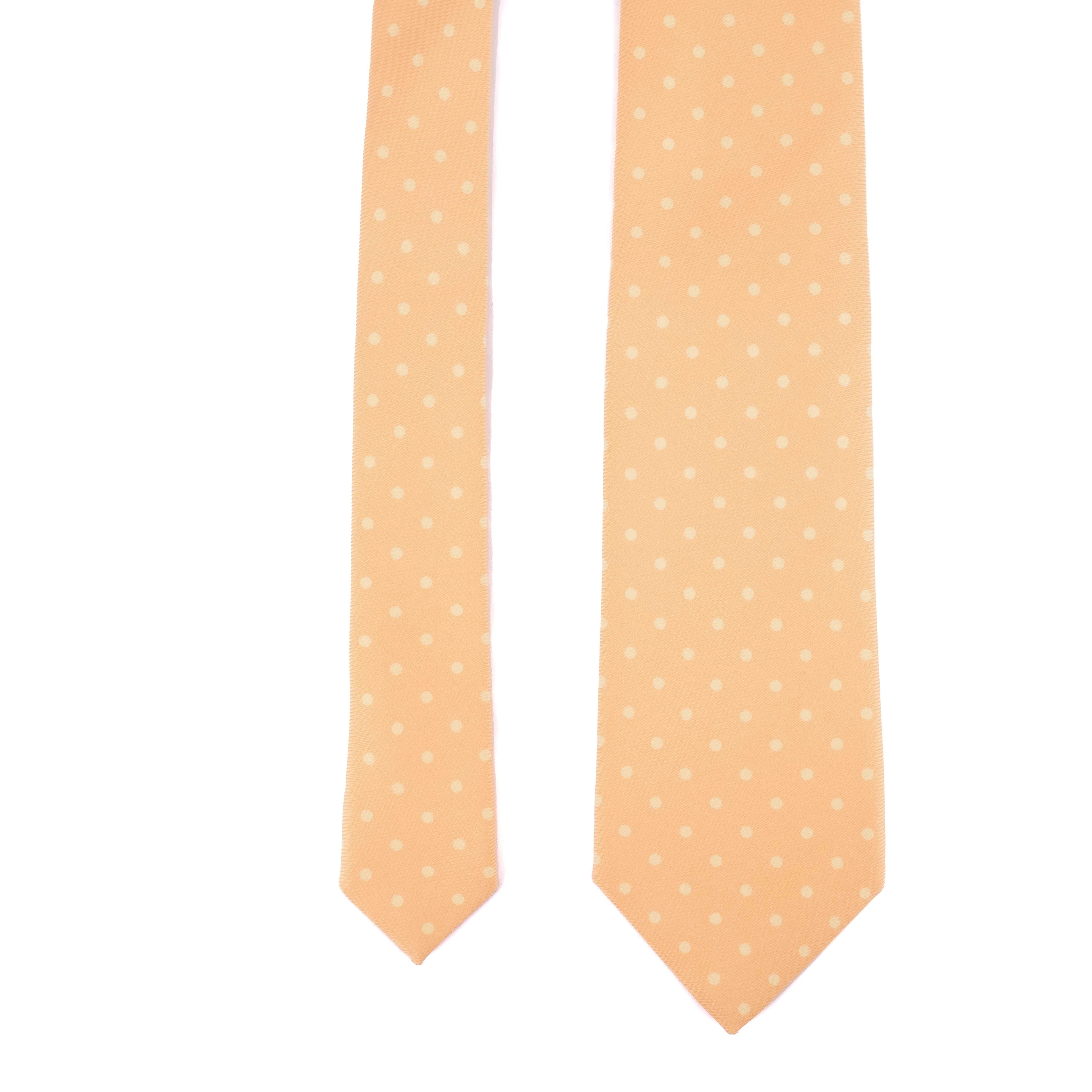 Orange Dotted Tie