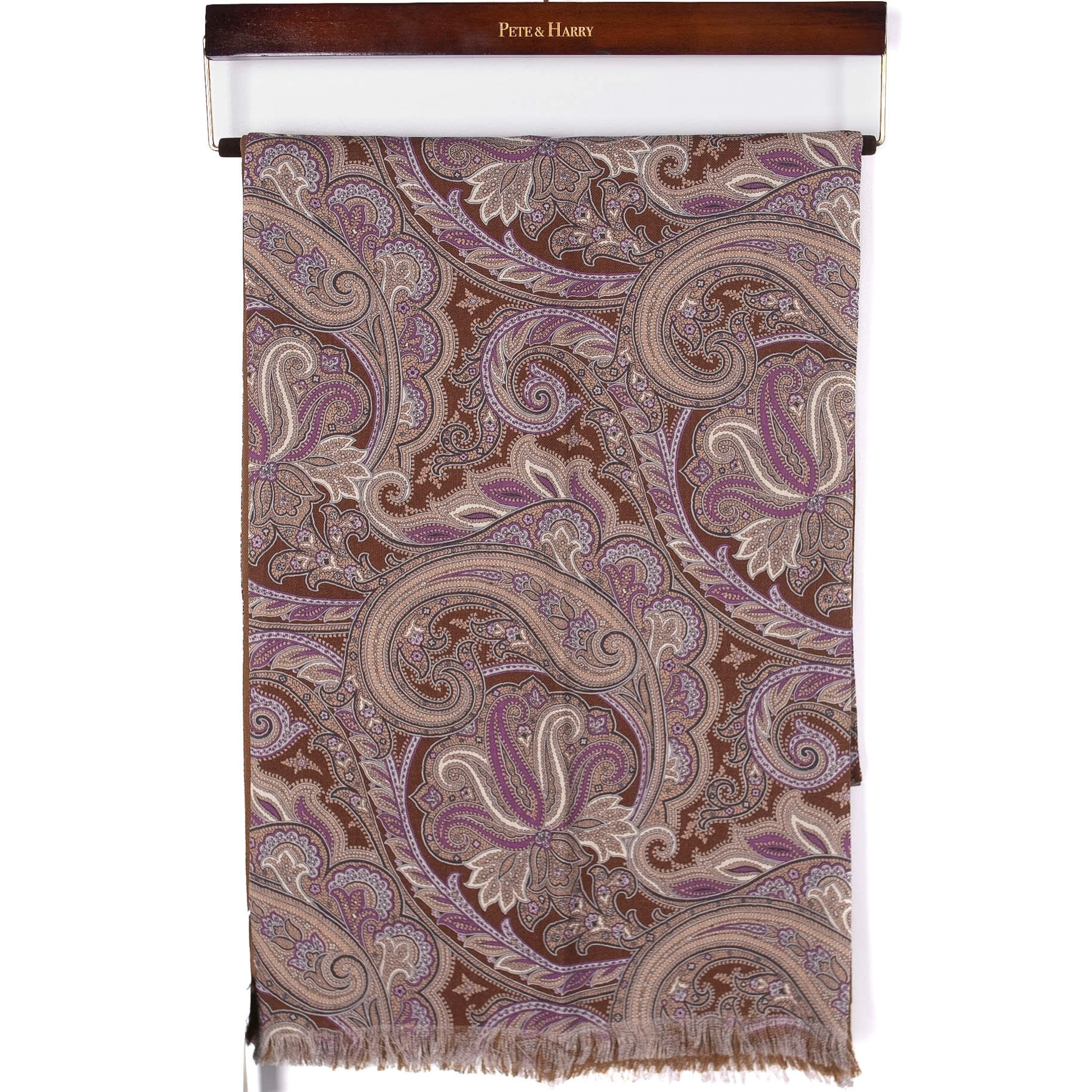 Brown Paisley Scarf