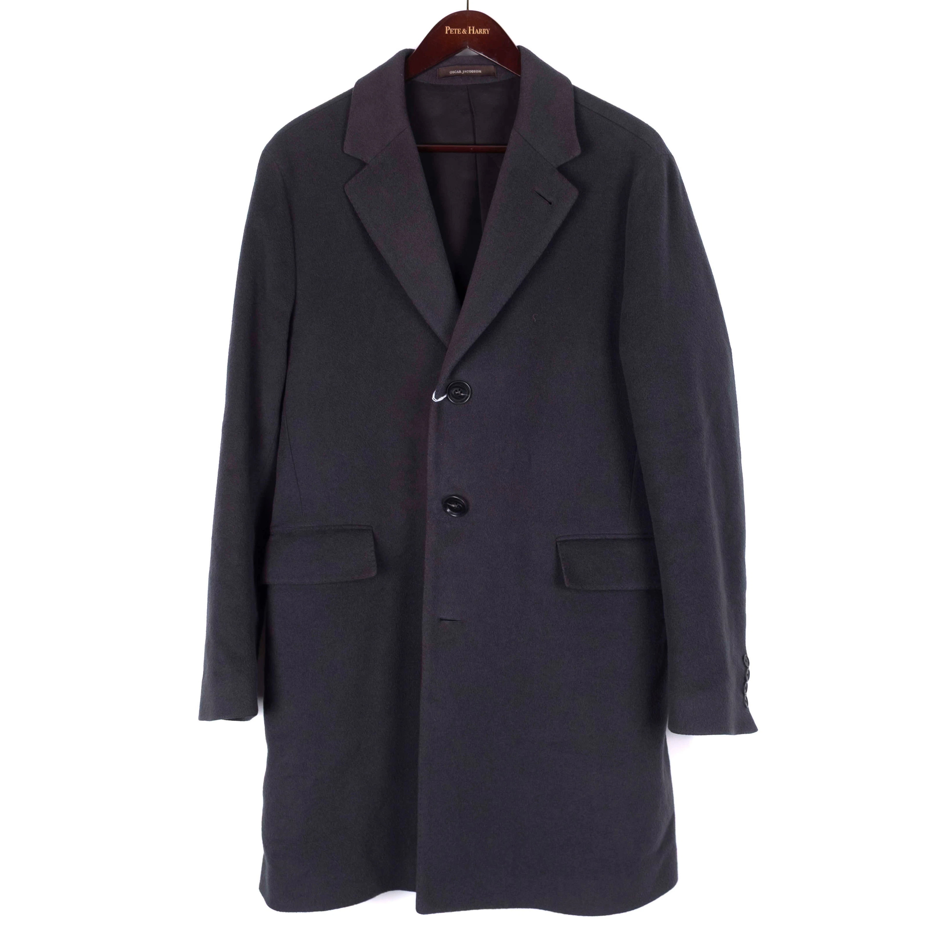 Navy Single Breasted Coat