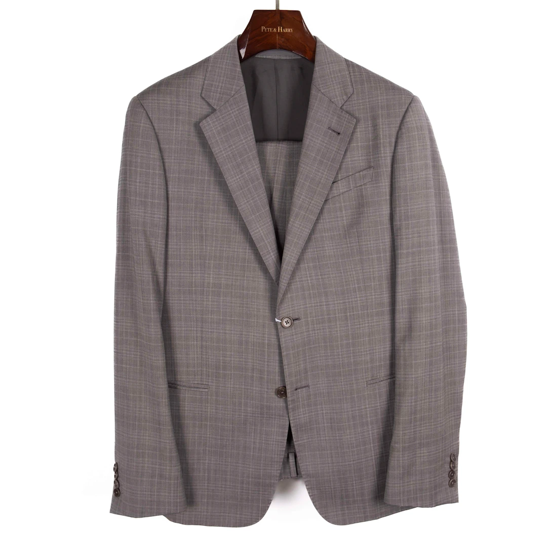 Grey Checked Business Suit