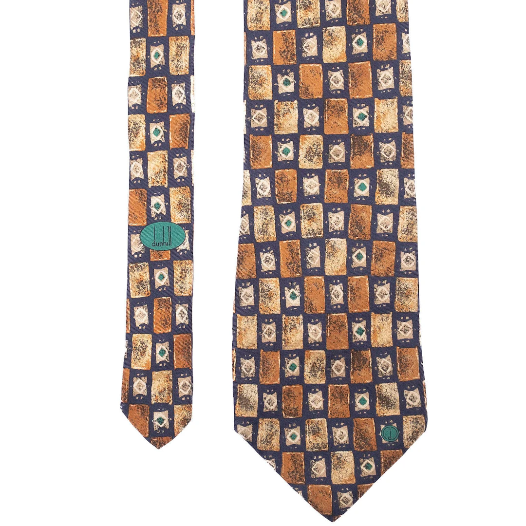 Navy Patterned Tie