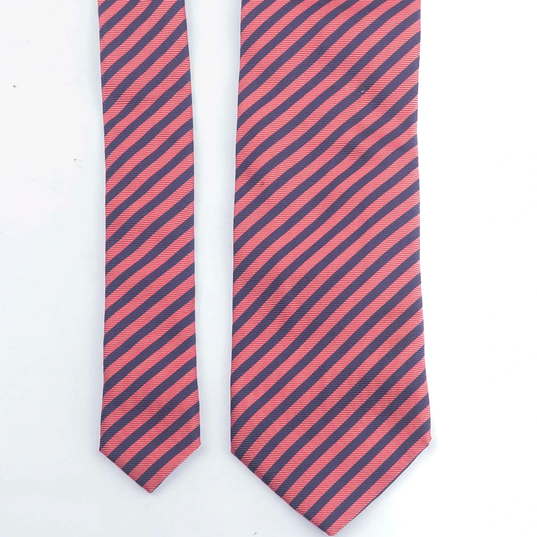 Red and Navy Striped Tie
