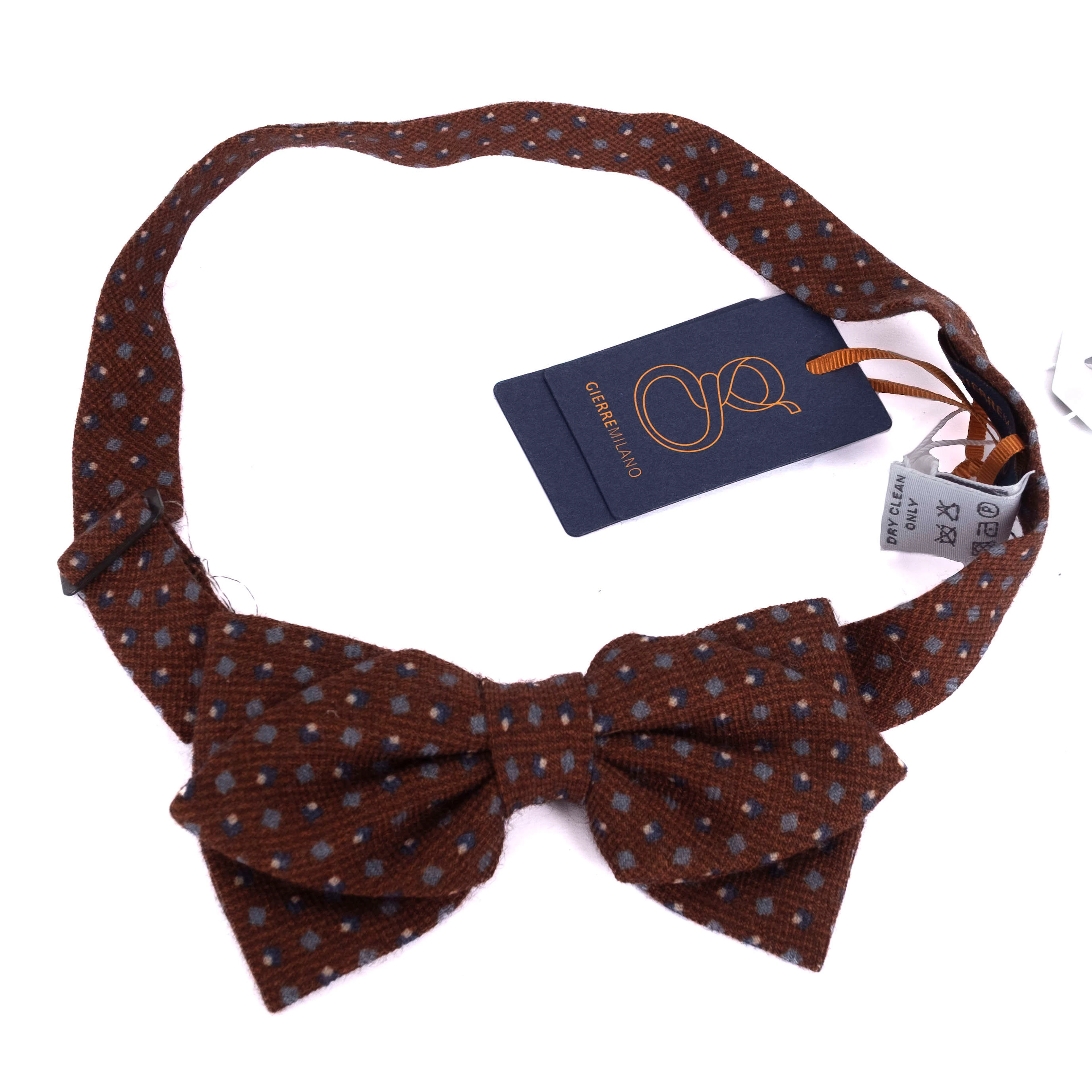 Orange Medallion Bow Tie