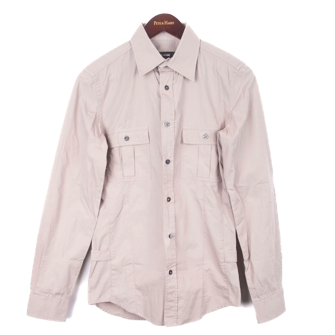 Beige Millitary Shirt