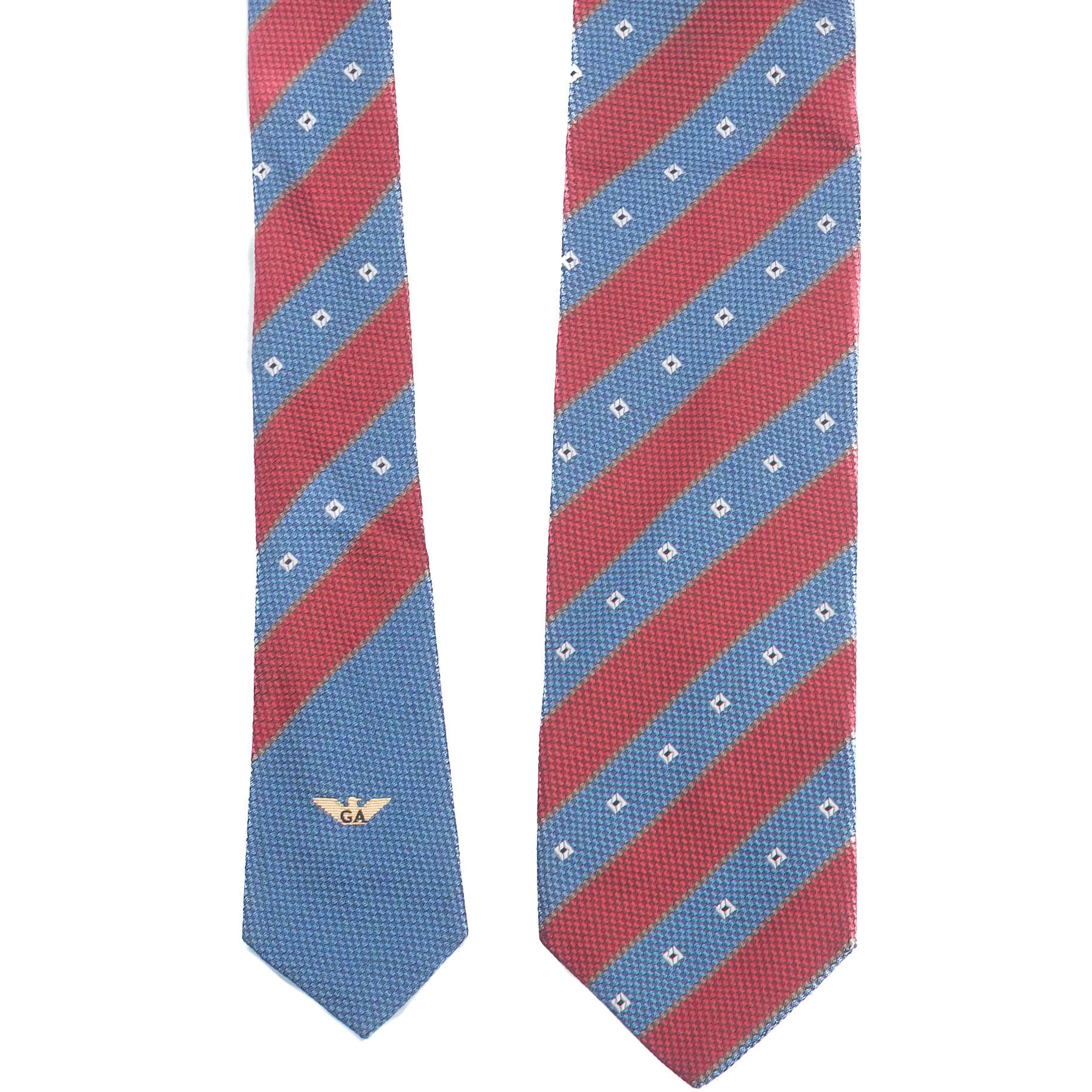 Red and Blue Patterned Tie