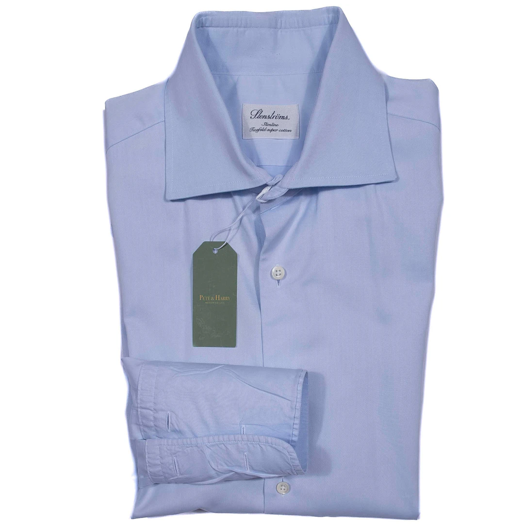 Stenströms Light Blue French Cuff Business Shirt