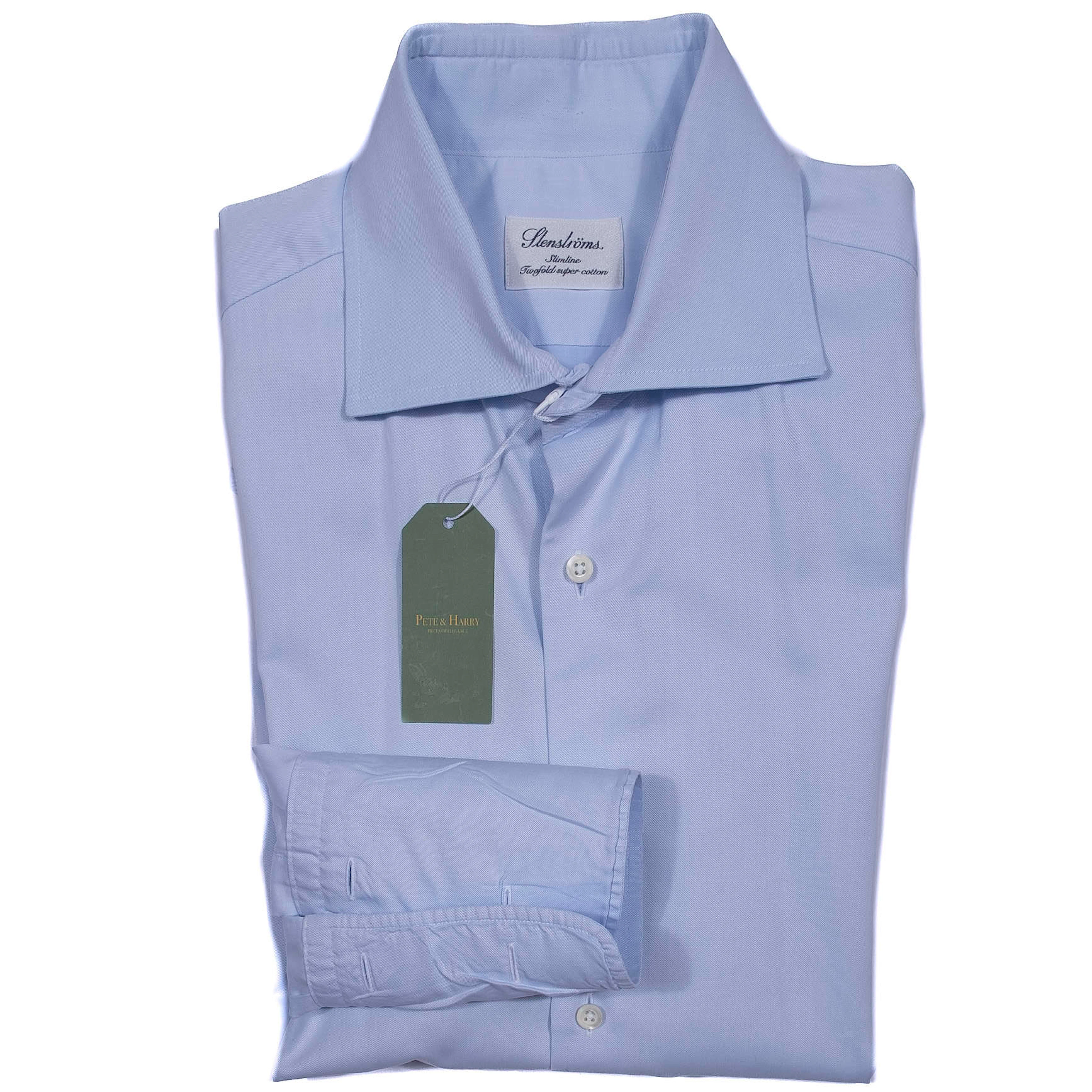 Stenströms Light Blue French Cuff Business Shirt
