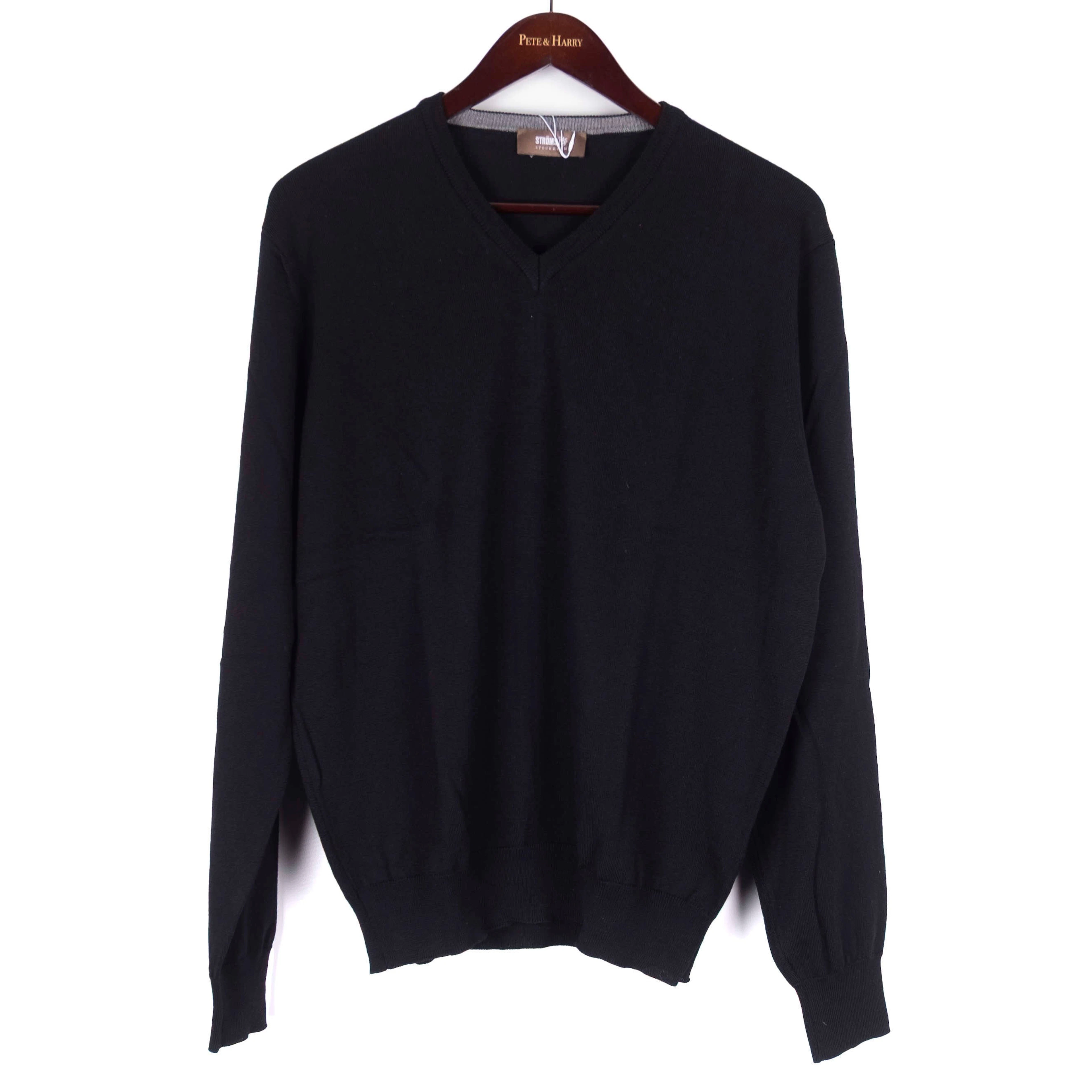 Black V-Neck Sweater