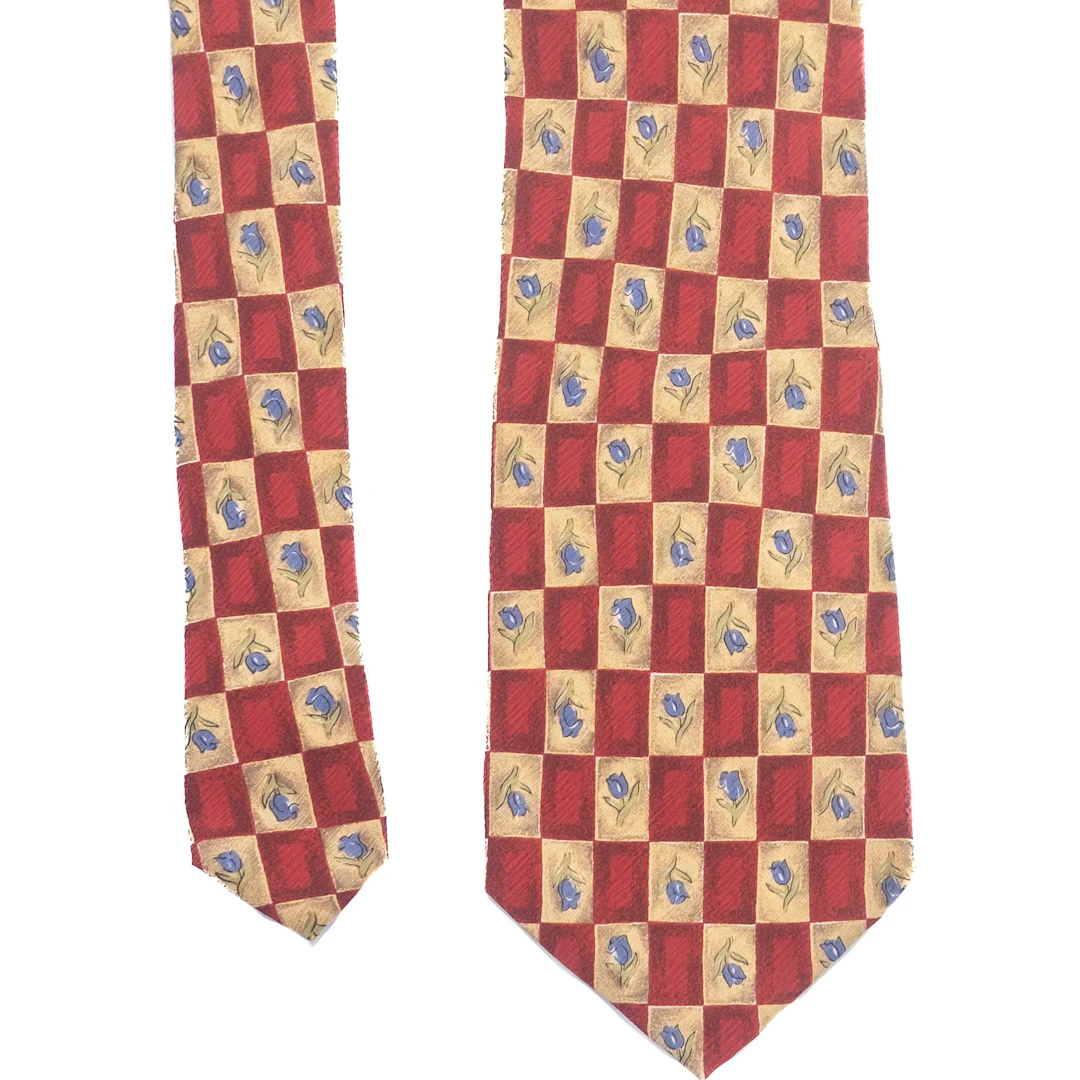 Red Flower Tie