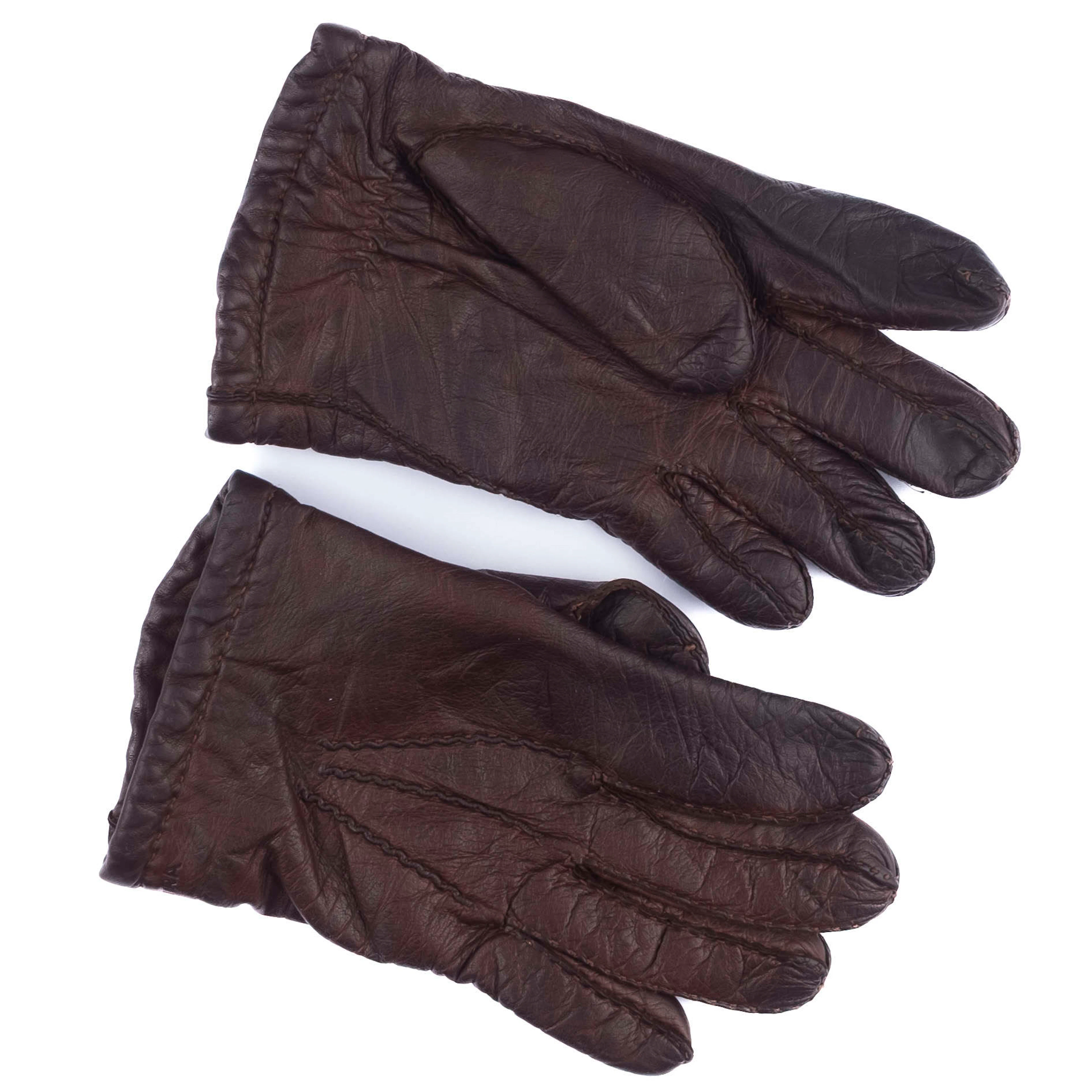 Brown Calf Leather Glove