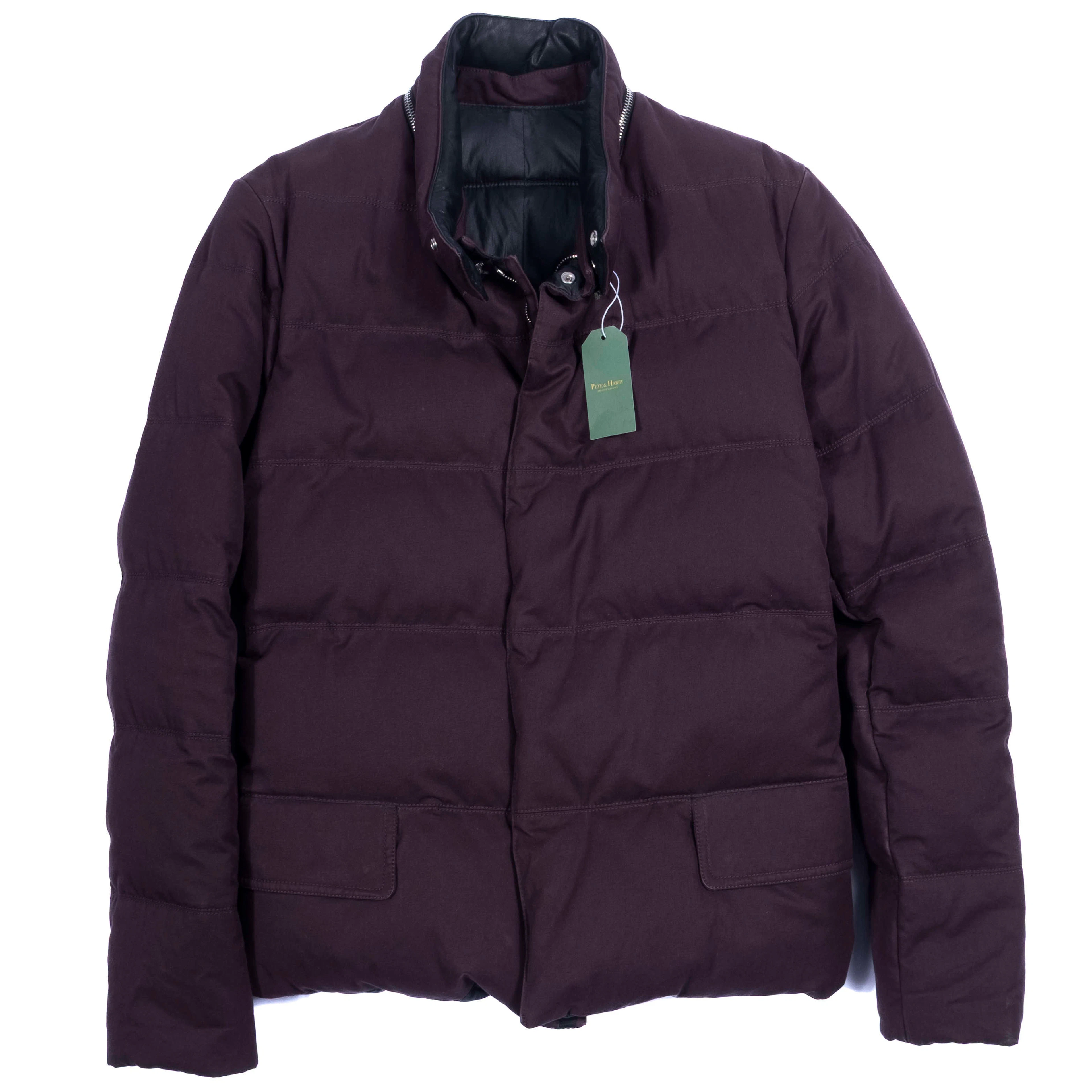 Balenciaga Brown/Burgundy Puffer Jacket Sz 46