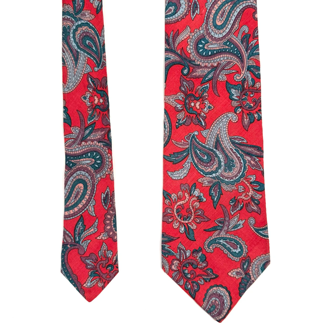 Red Paisley Tie