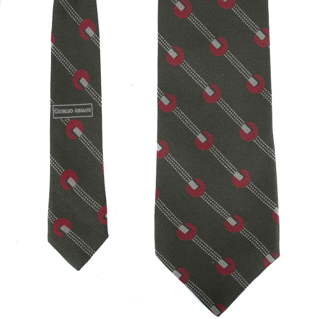 Green Striped Tie