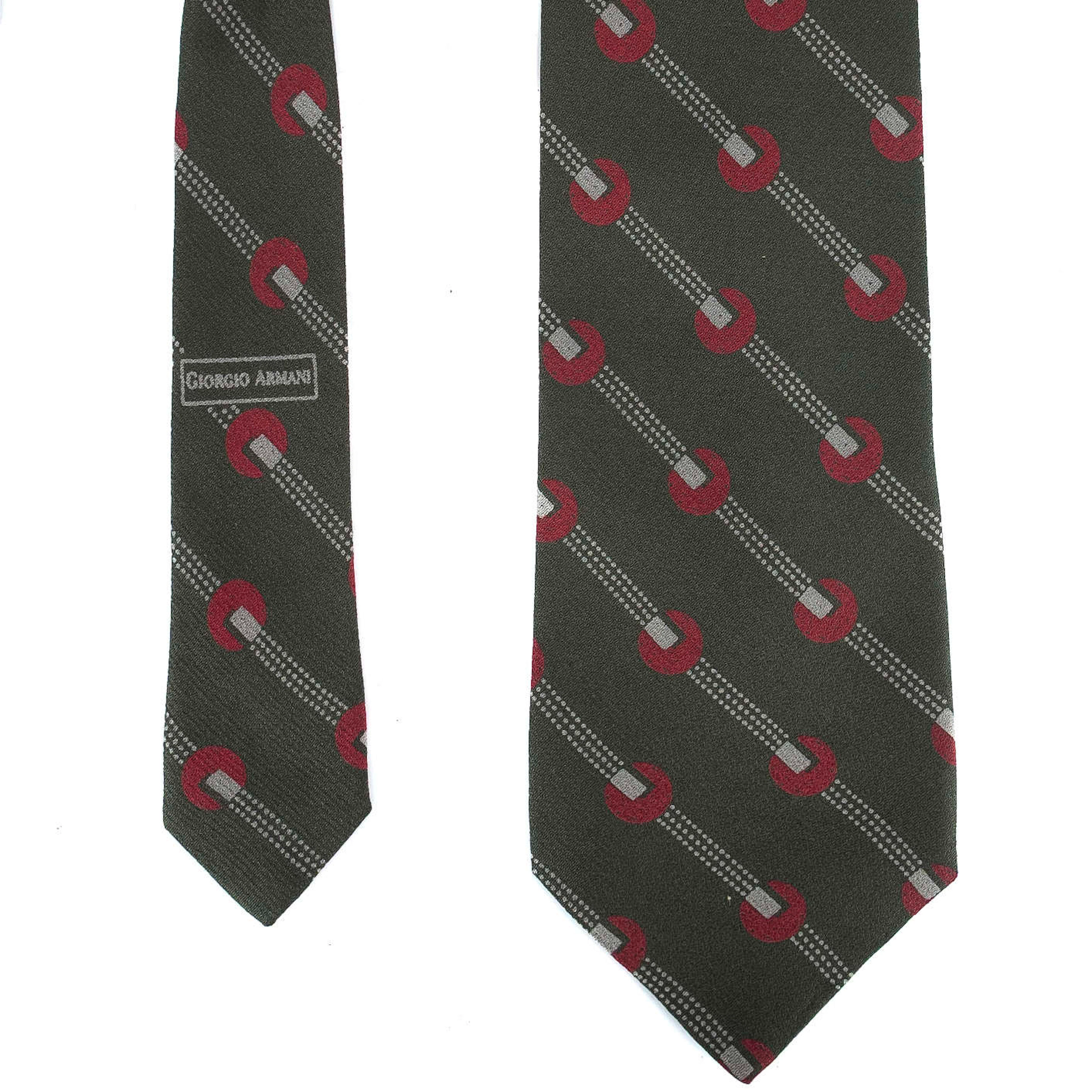 Green Striped Tie