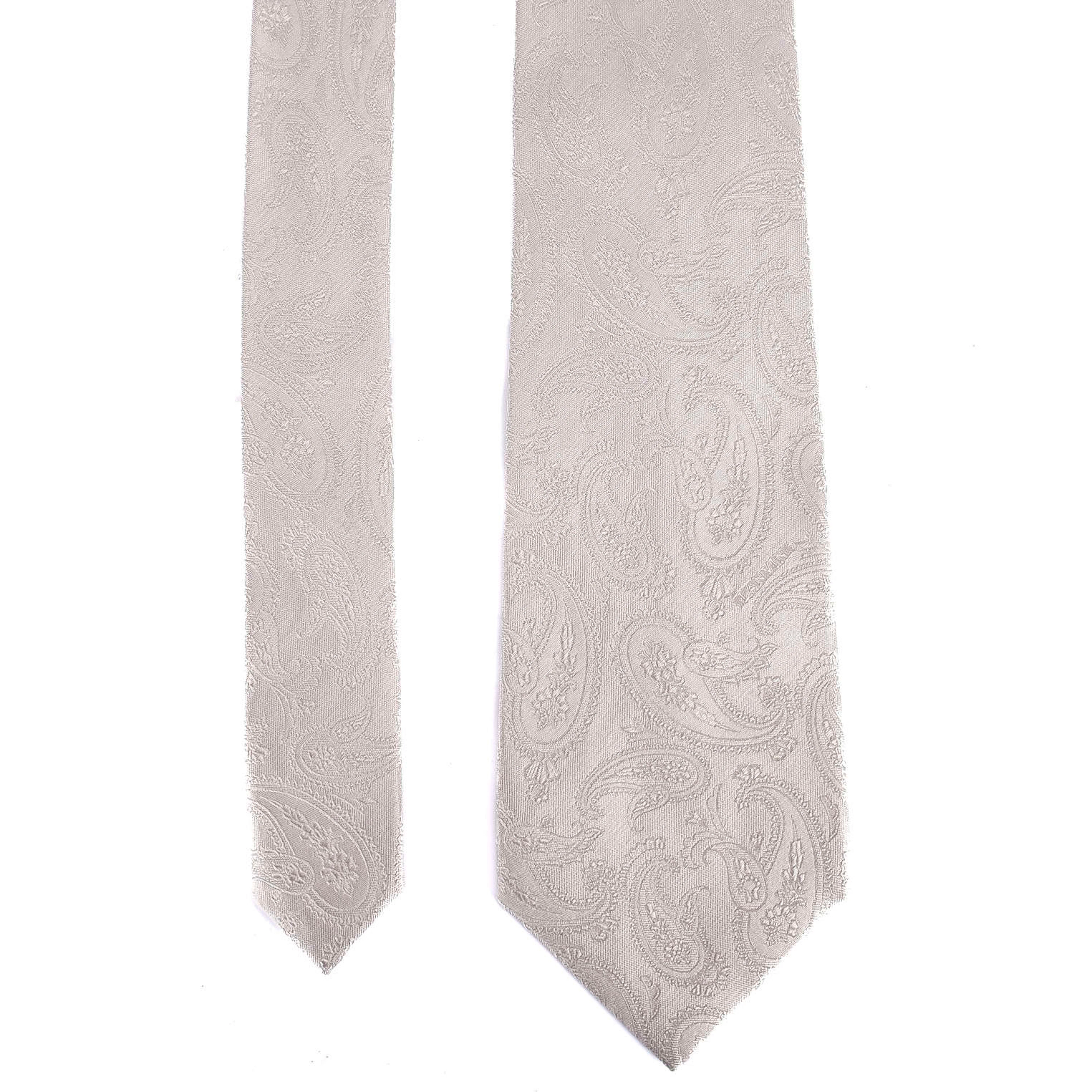 Silver Paisley Tie