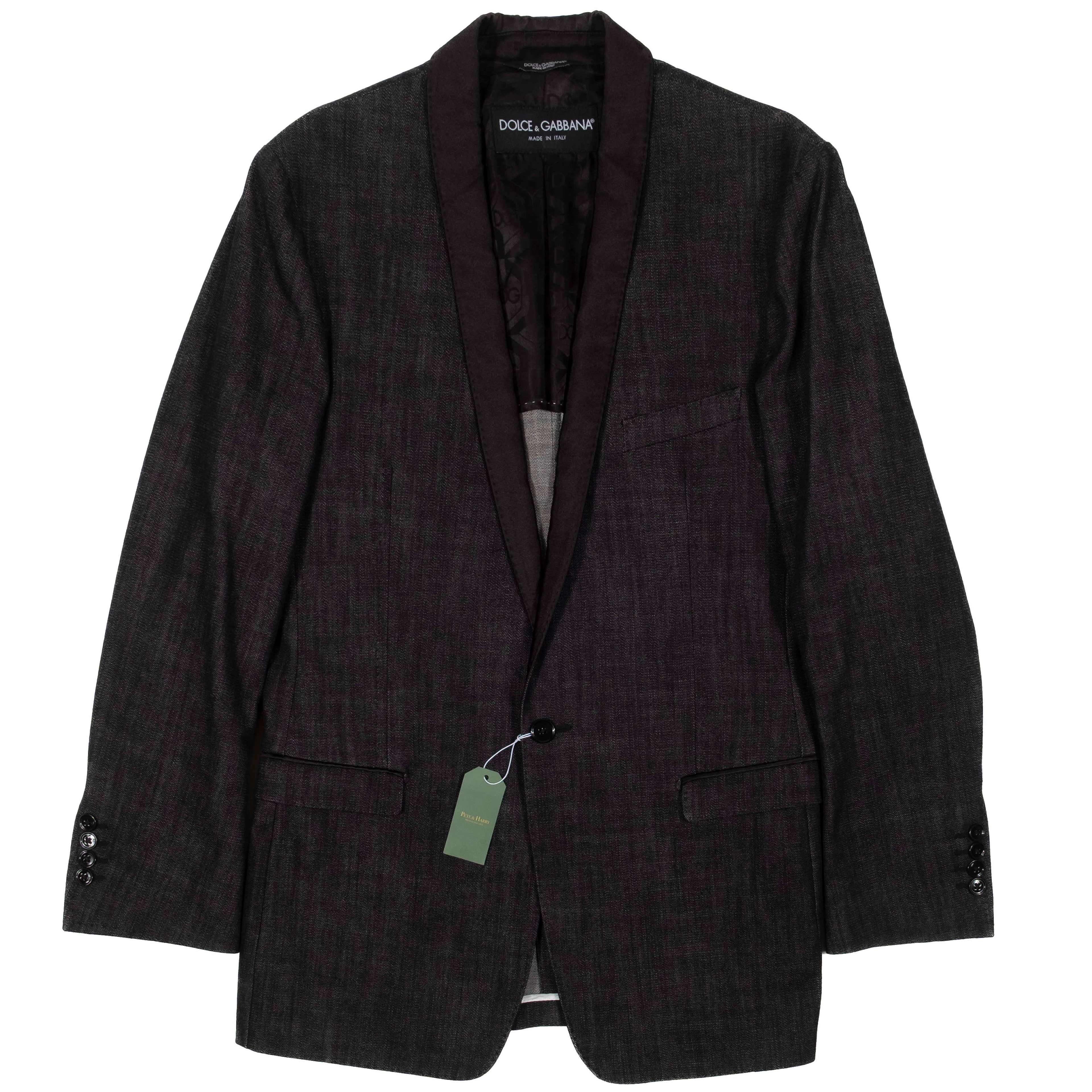 Dolce & Gabbana Denim Dinner Jacket Sz 50