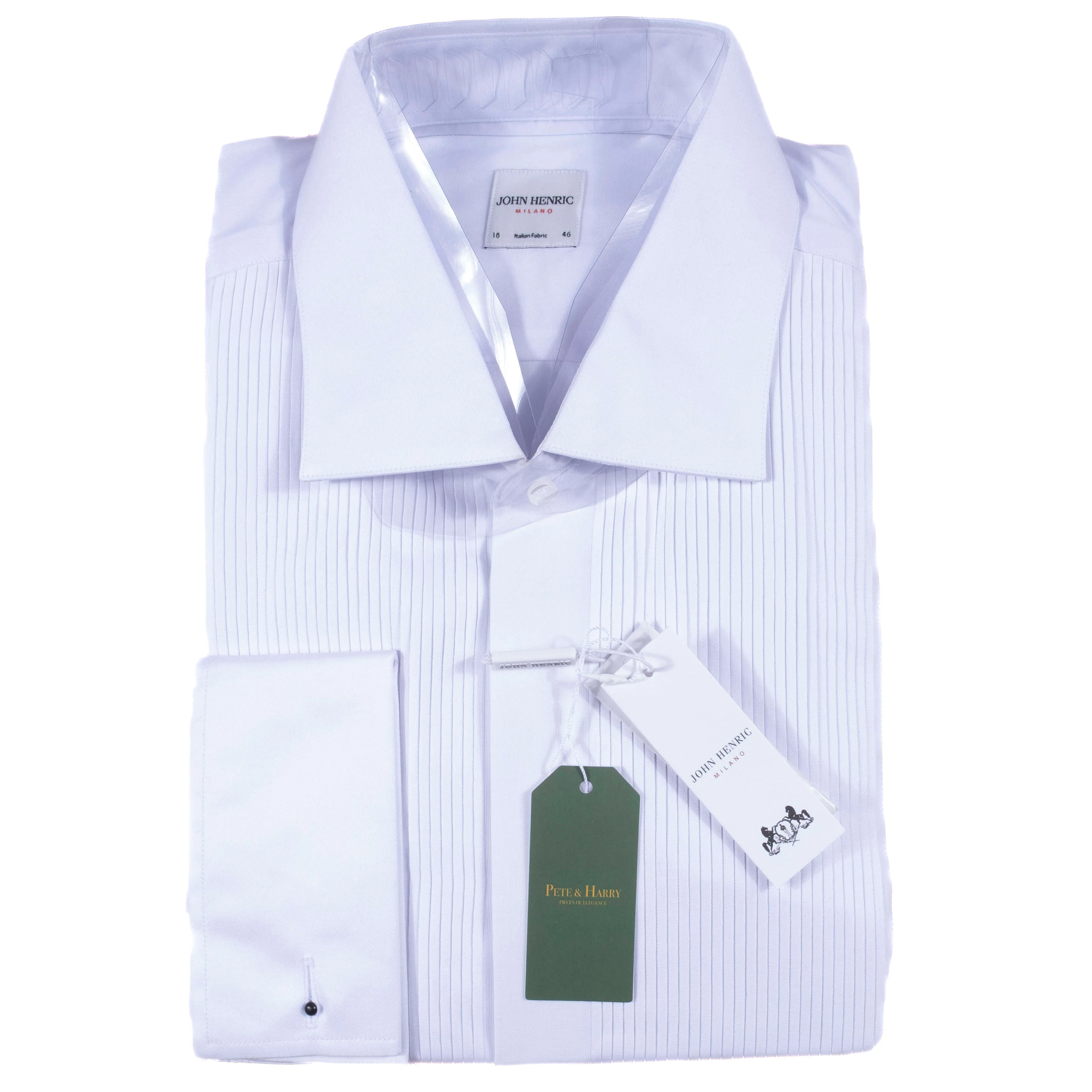 White Tuxedo Shirt Sz 46