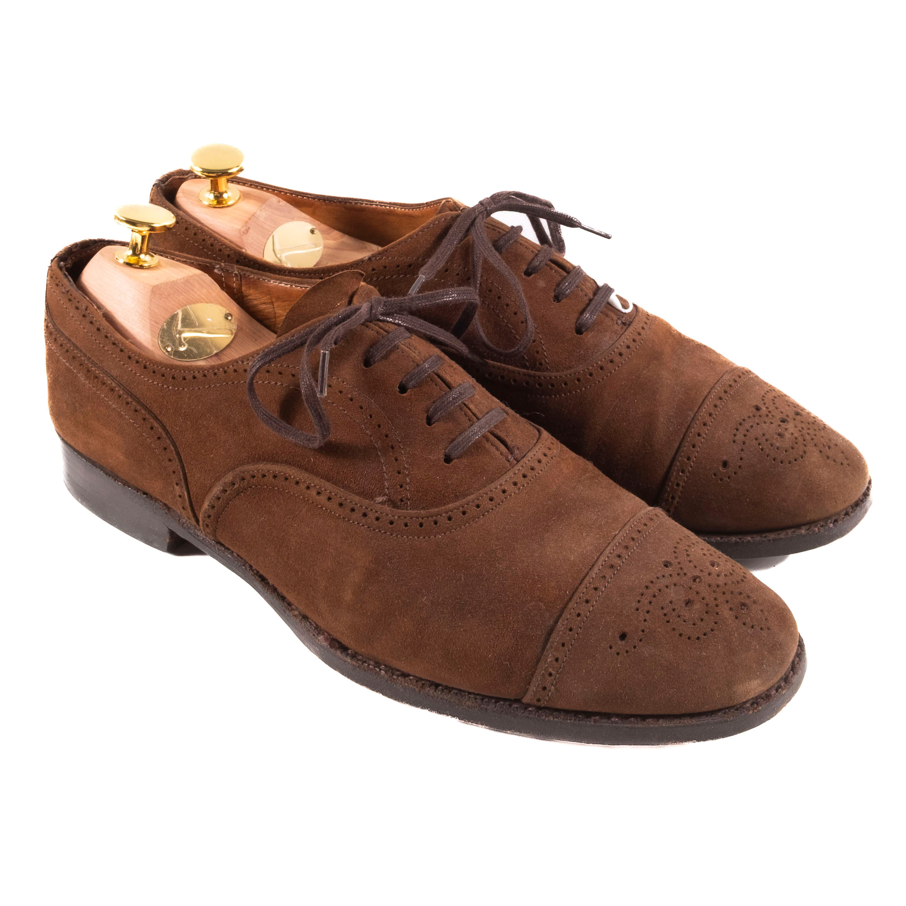 Church's Brown Suede Brogue Oxfords