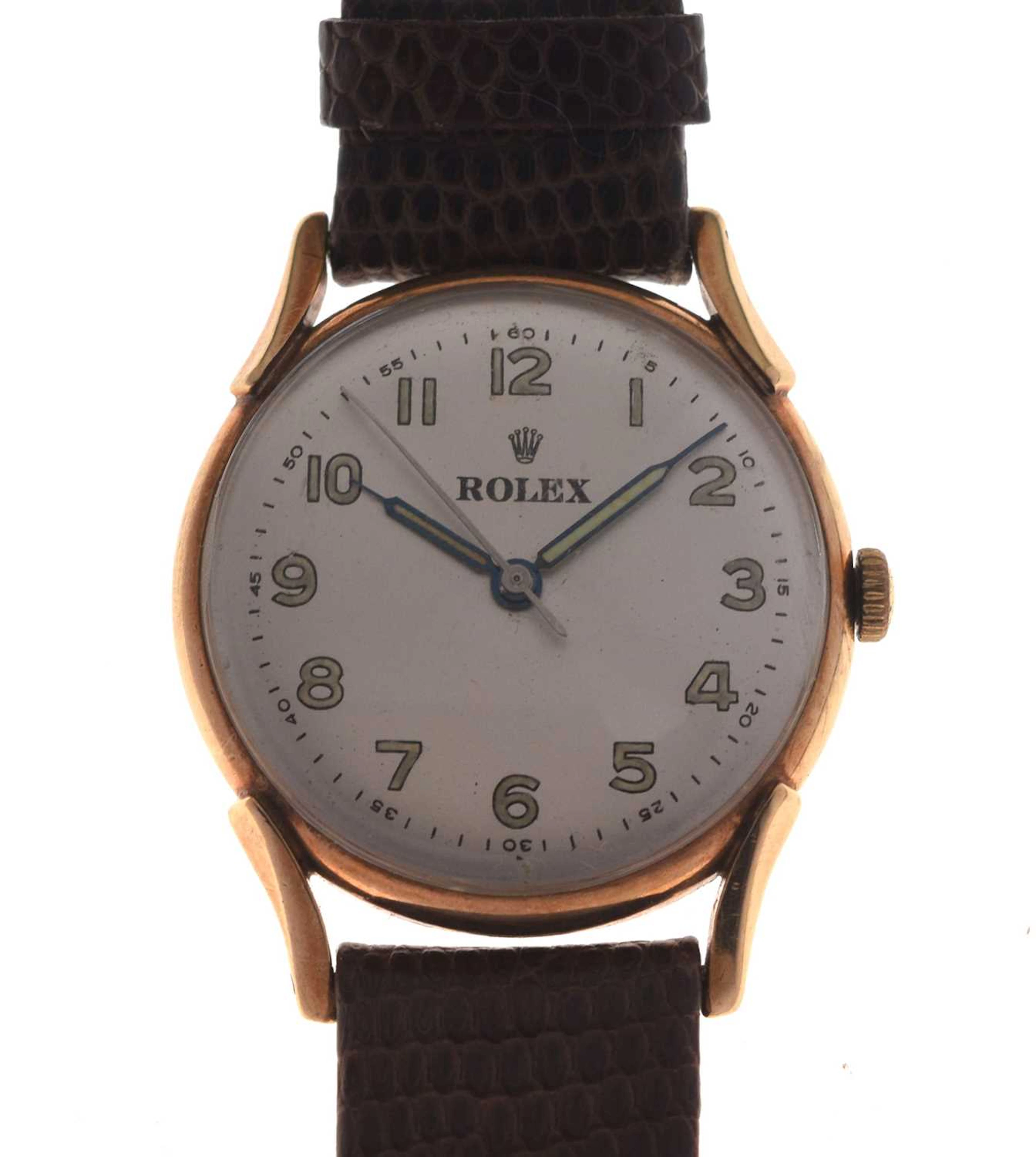 Rolex - 1950s 9ct gold cased wristwatch, ref.12857