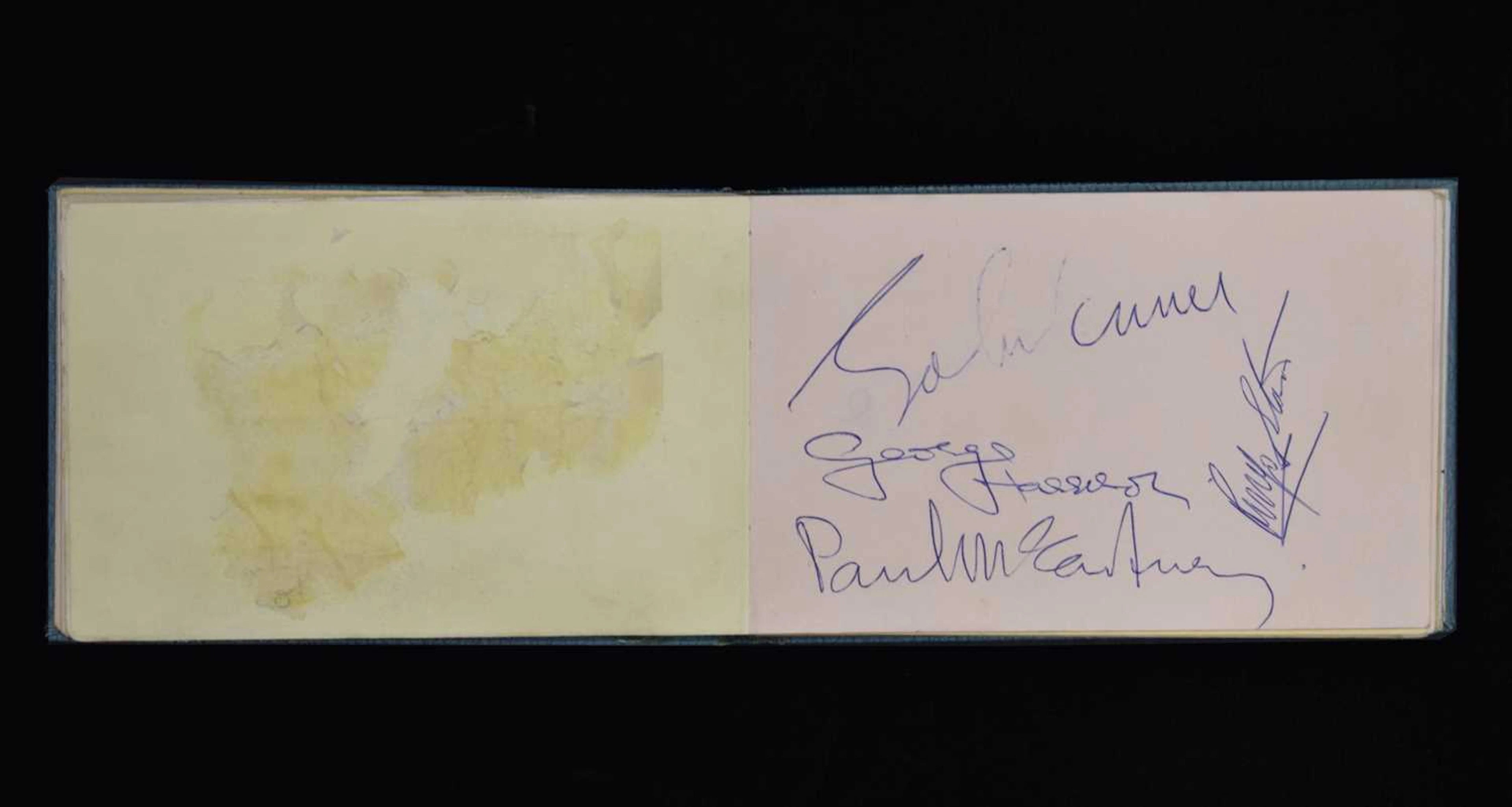 The Beatles Interest - Autograph book bearing autograph signatures