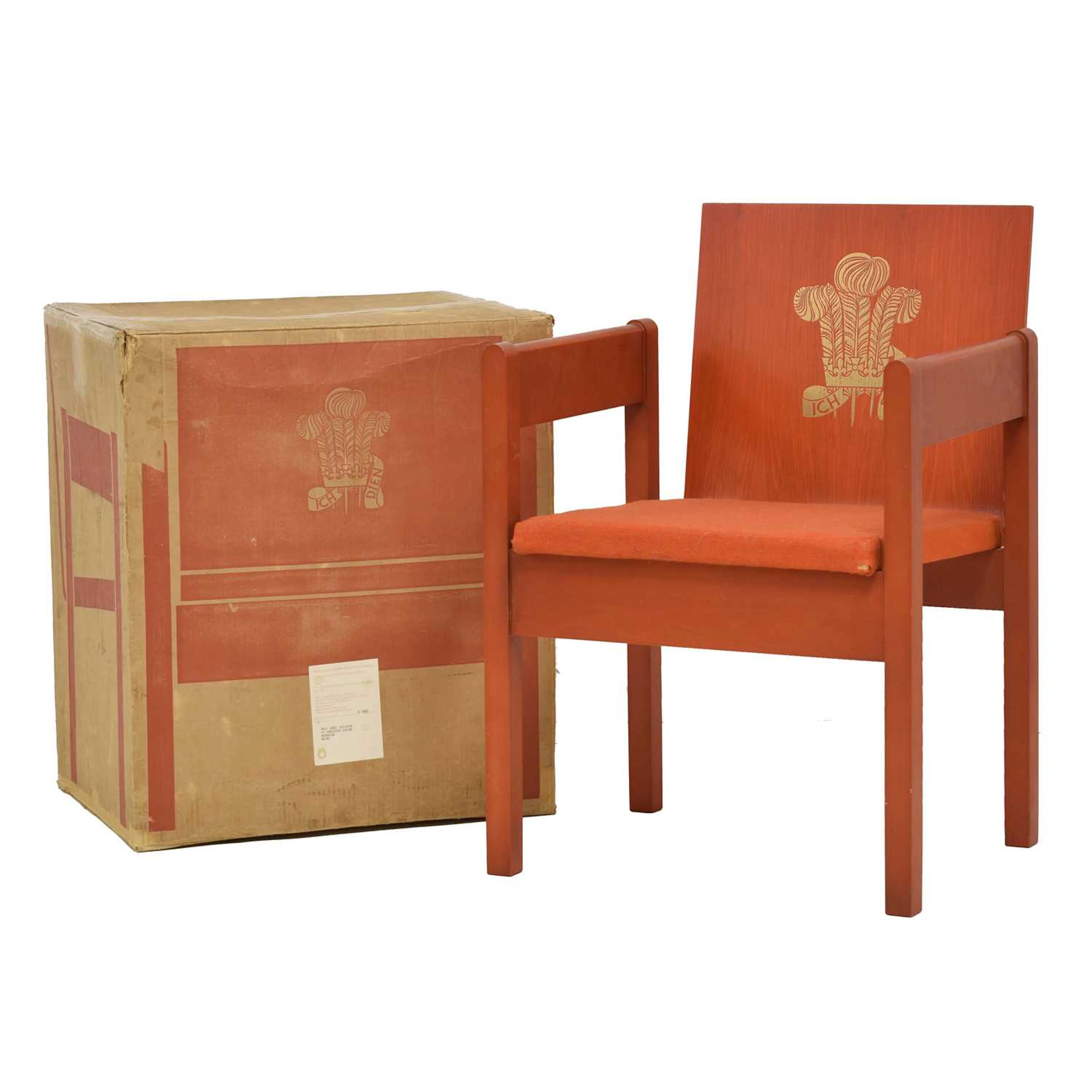 Lord Snowdon for Remploy - 1969 Prince of Wales Investiture chair