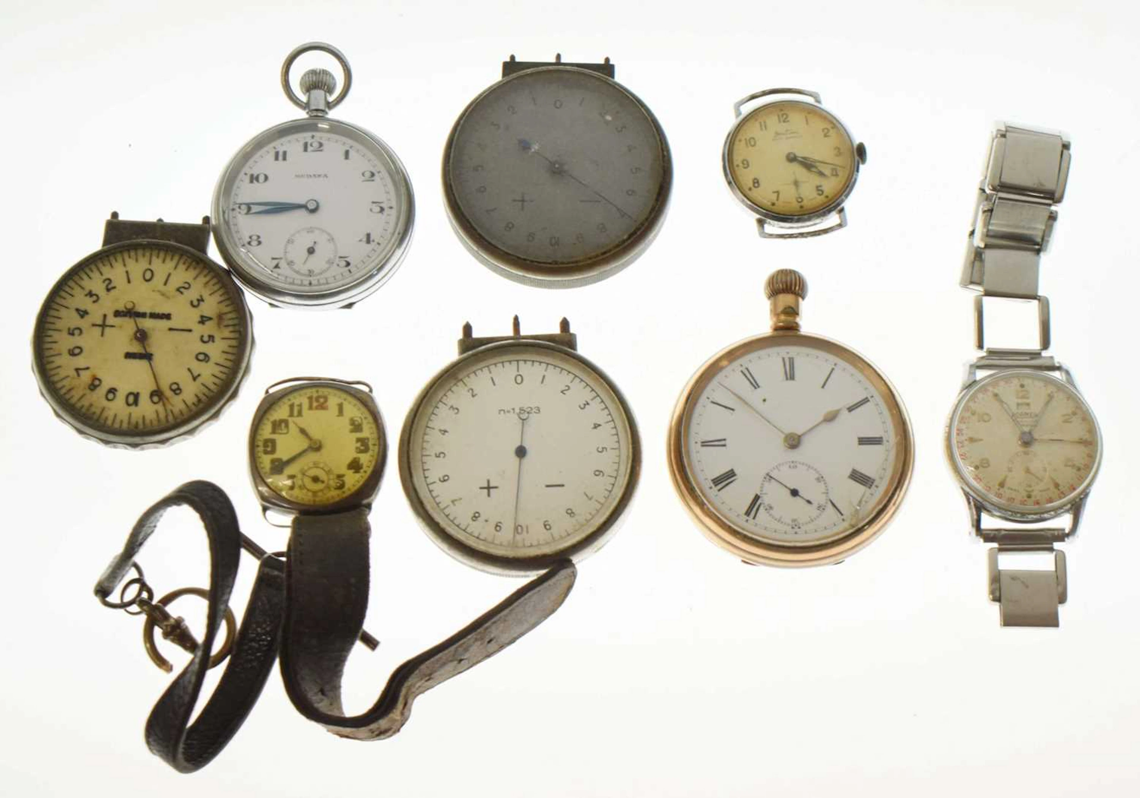 Collection of vintage watches and pocket watches