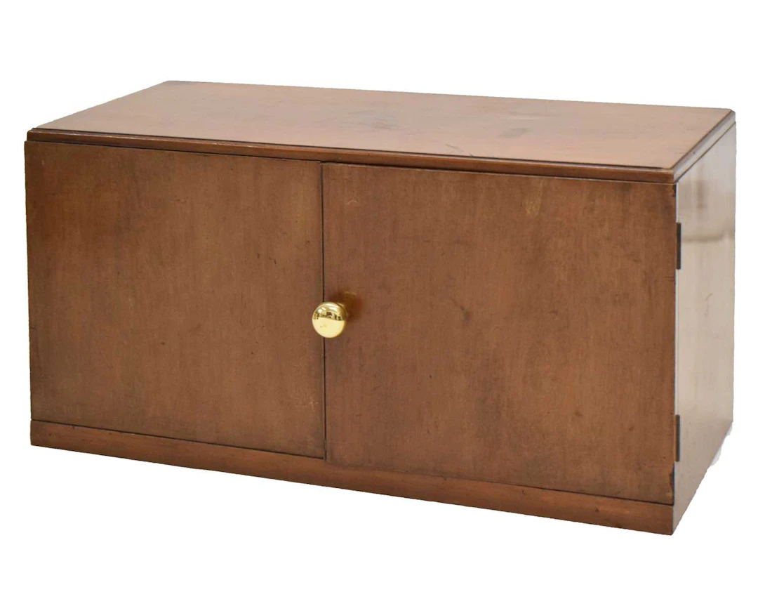 Early 20th century mahogany table-top collector's cabinet