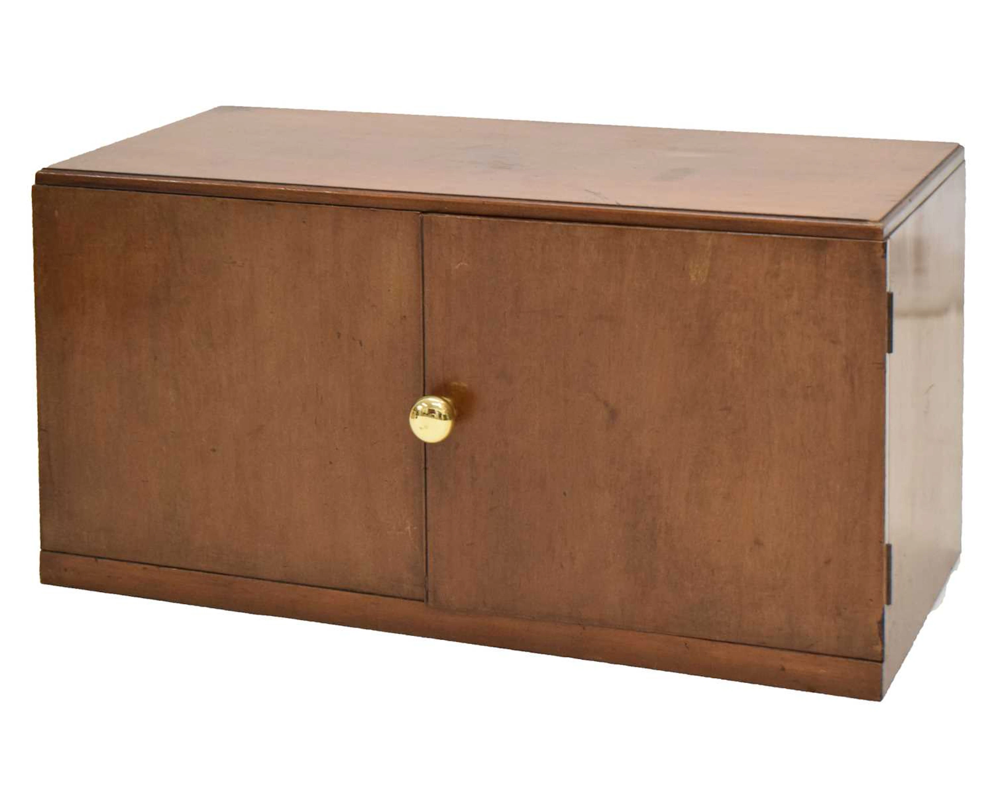 Early 20th century mahogany table-top collector's cabinet
