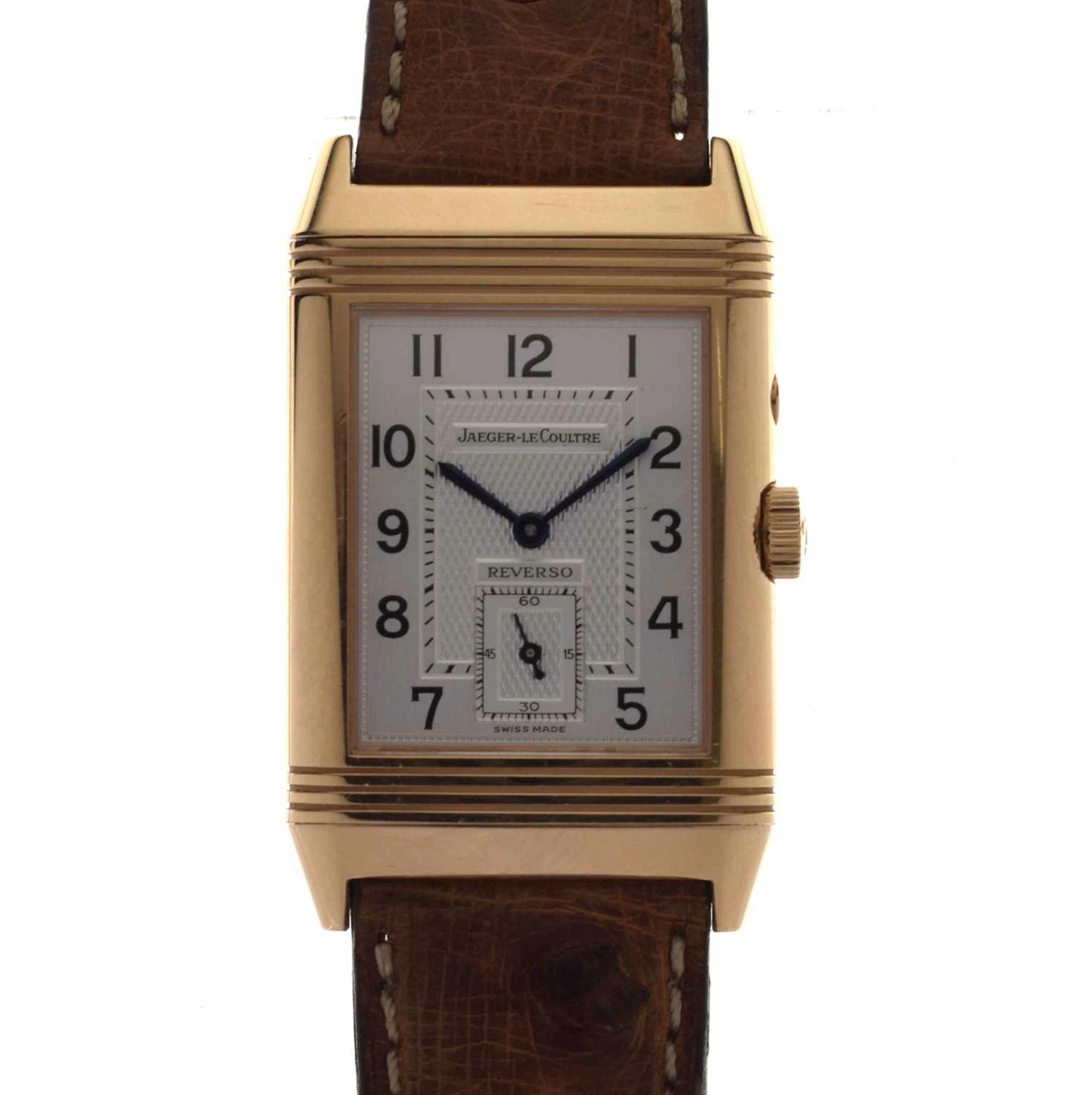 Jaeger-LeCoultre - Reverso Night & Day 18k cased wristwatch, ref. 270.2.54