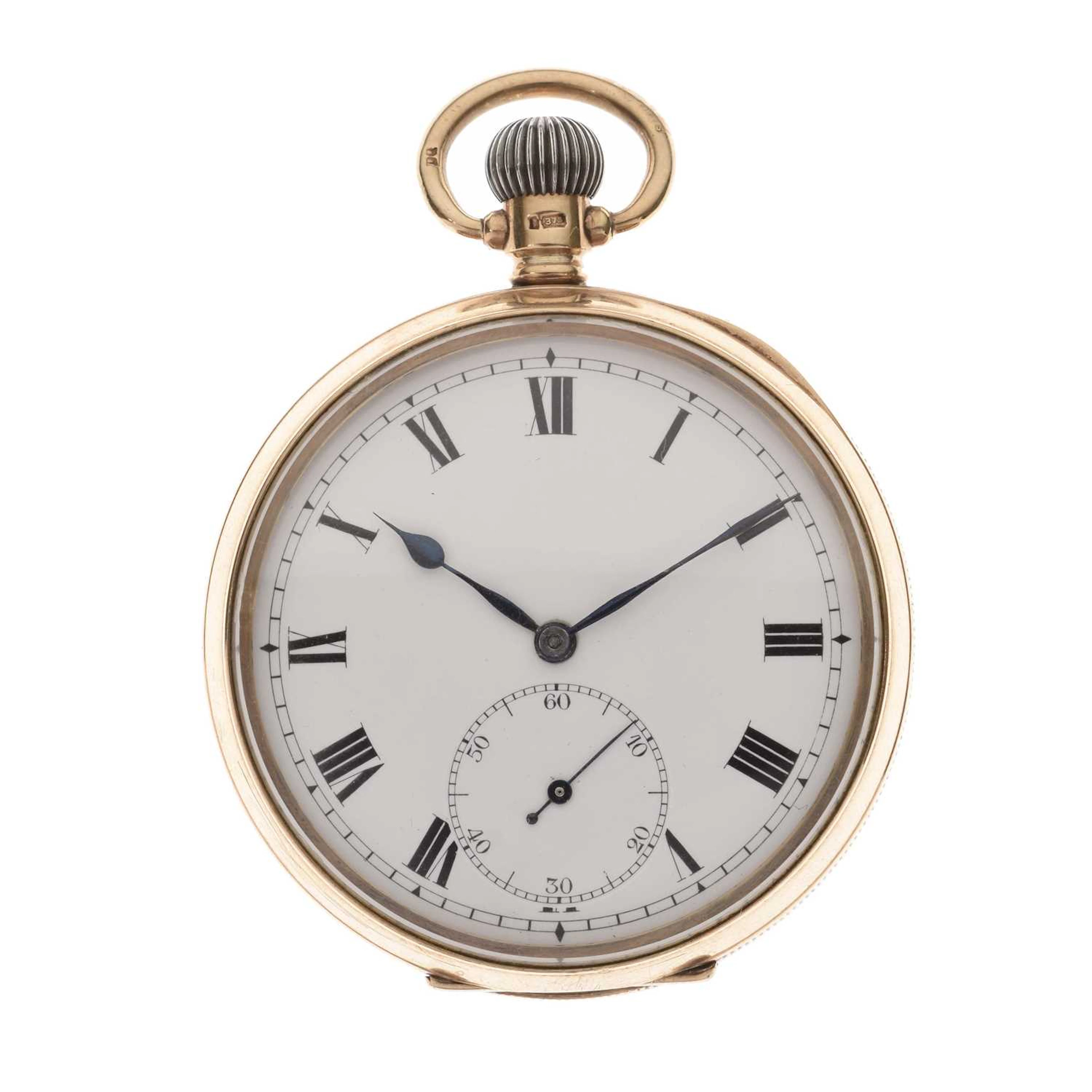 George V 9ct gold open face pocket watch