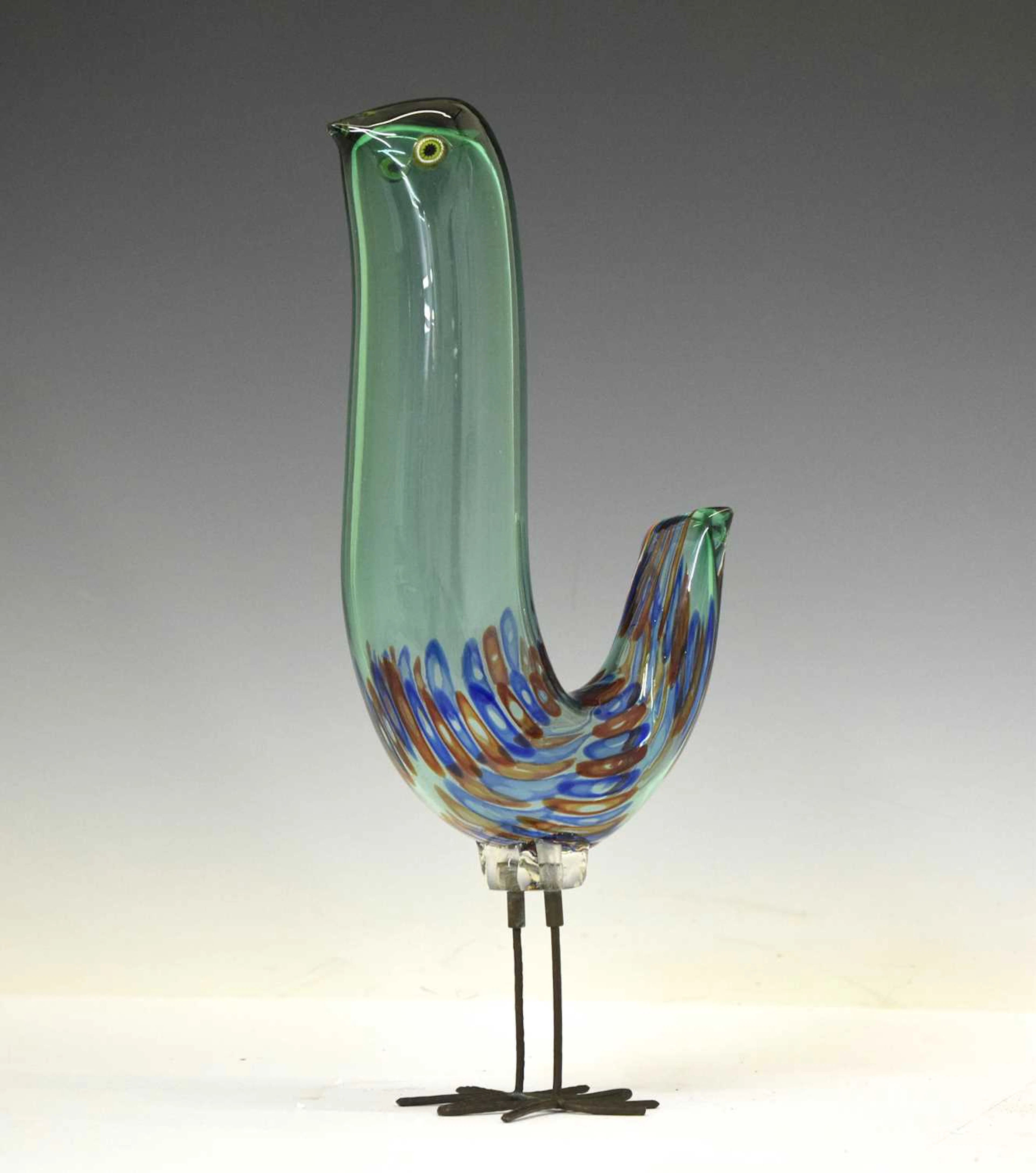 ARR Alessandro Pianon (1931-84) for Vistosi, Italy, ‘Pulcino’ glass bird