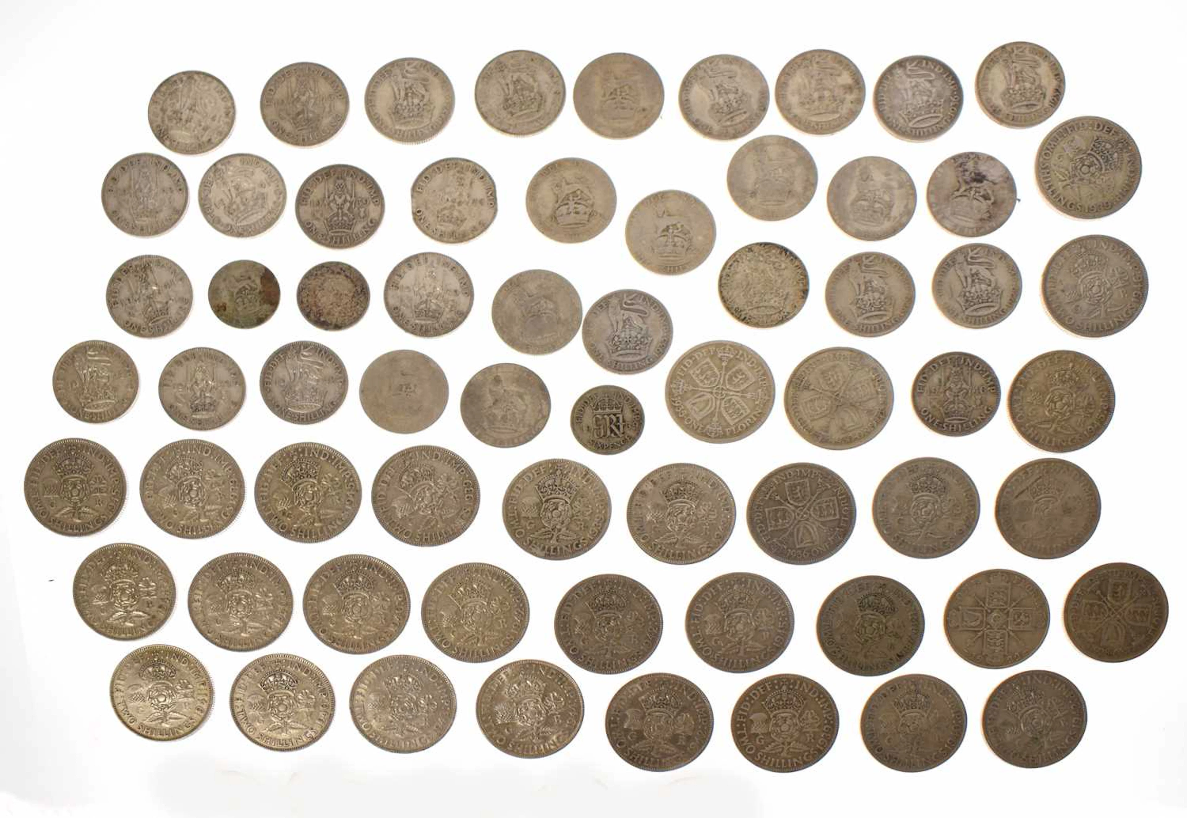 Collection of pre 1948 silver coinage