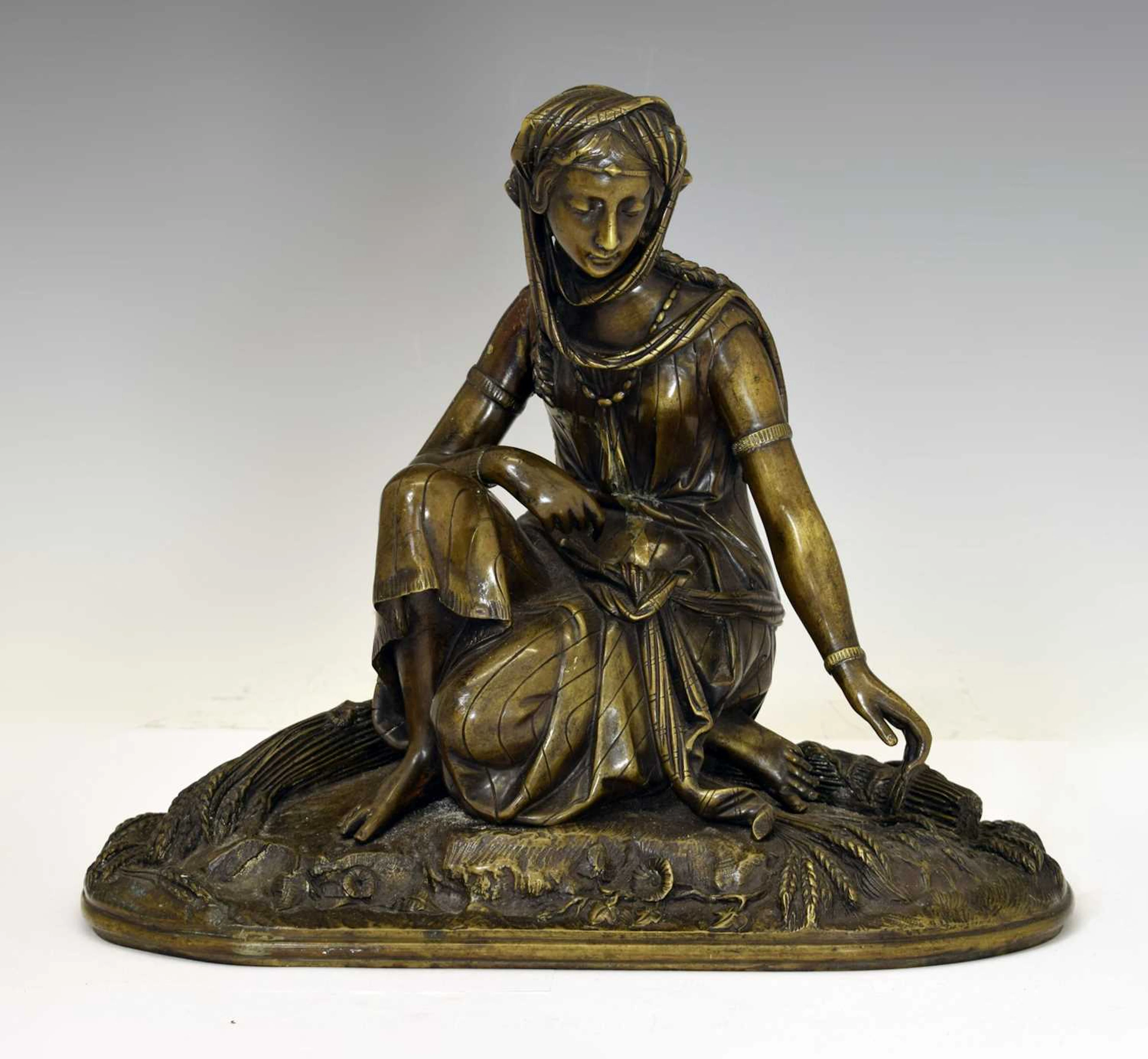 Late 19th century French 'Orientaliste' cast bronze figure of a female