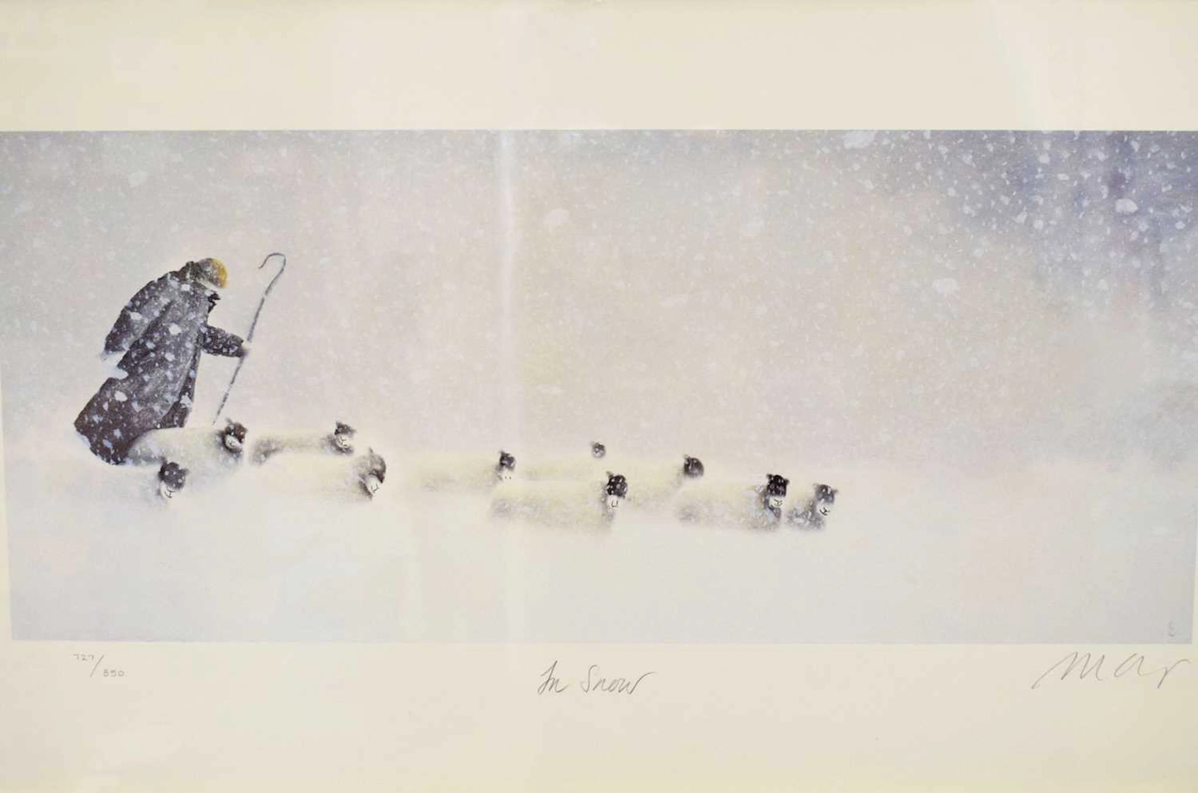 ARR Mackenzie Thorpe (b.1956) - Limited edition giclée print - 'In Snow'