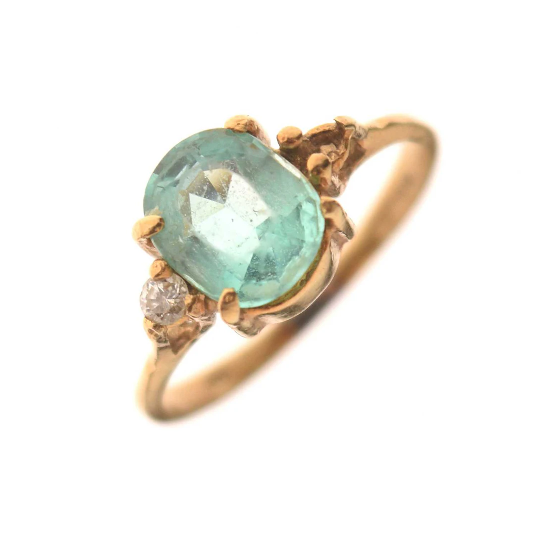 Gem set and diamond 18ct gold dress ring (a/f)