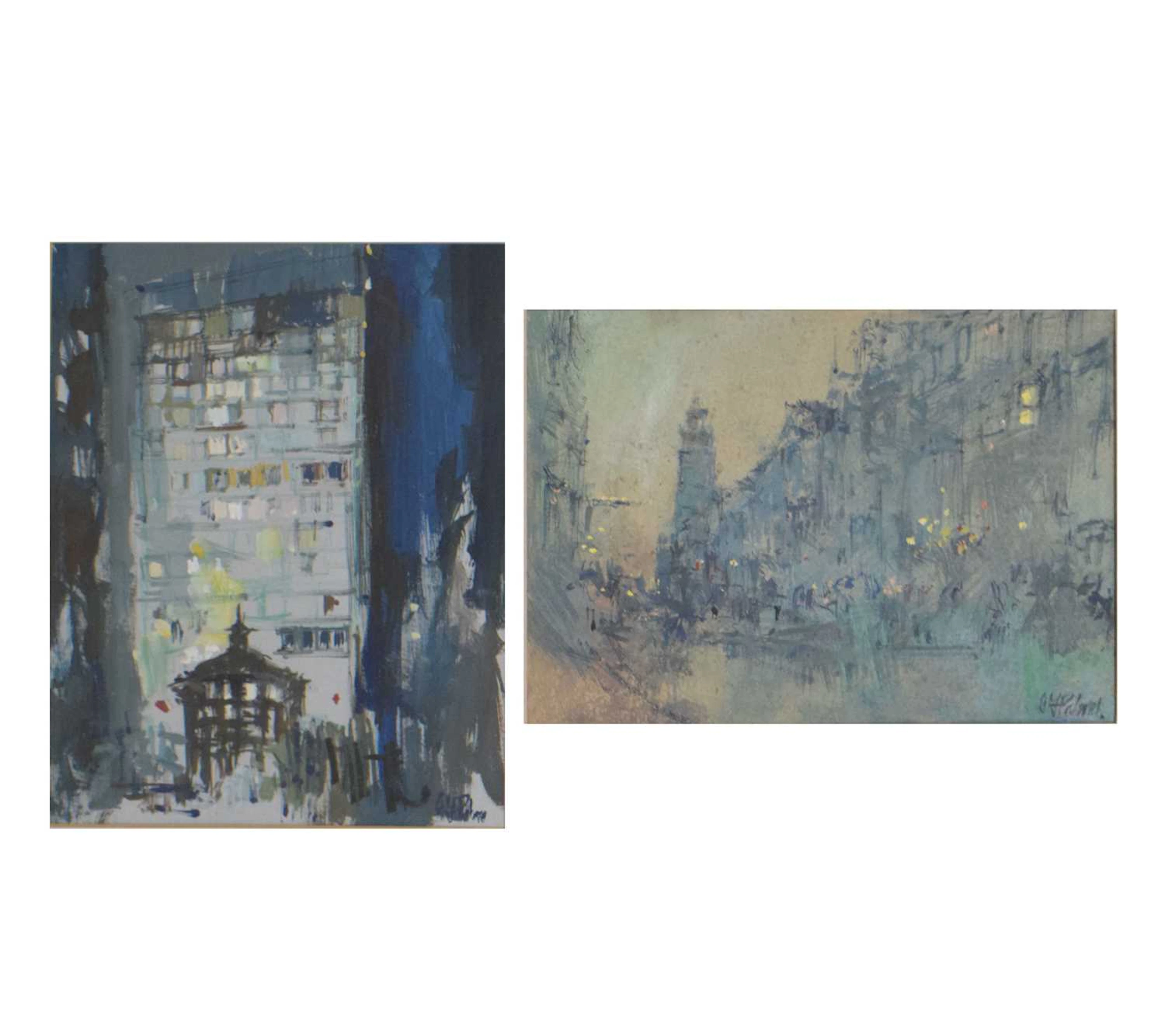 John F. Palmer (Bristol Savages/1904 Arts, 1939-2021) - Two mixed media