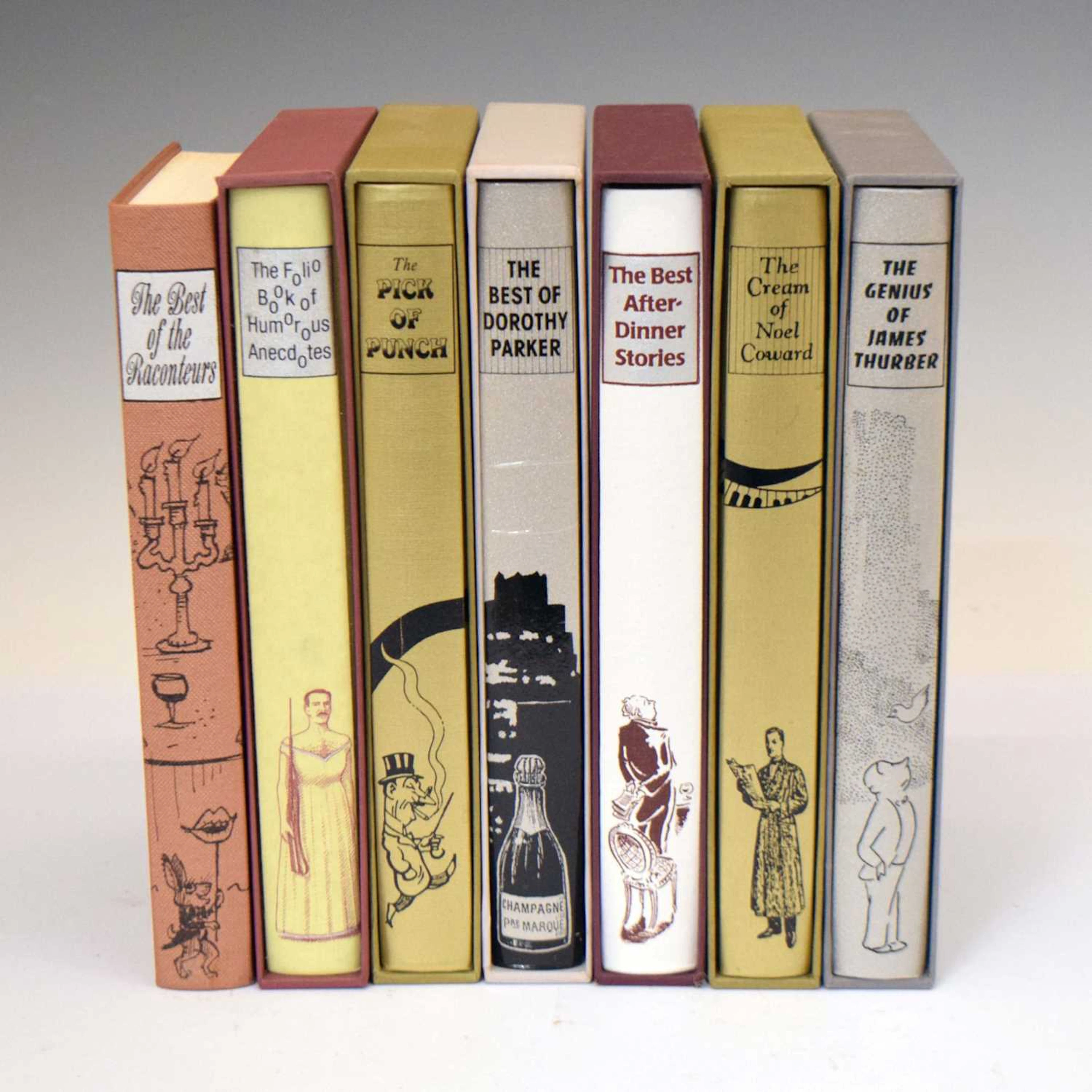 Collection of seven Folio Society comedy books
