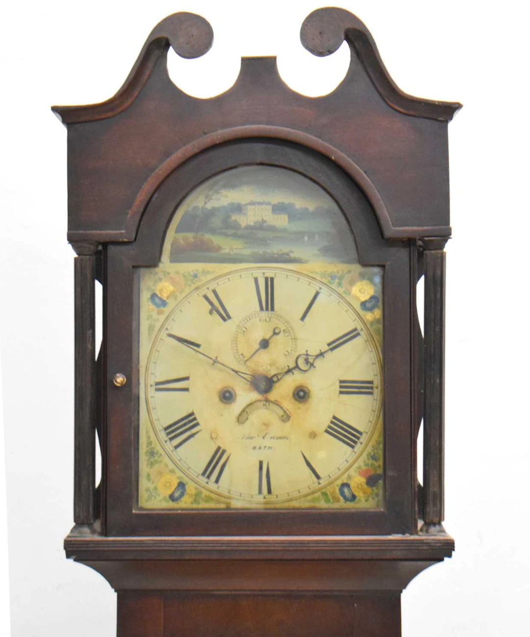 19th century mahogany 8-day longcase clock, Thomas Eames, Bath