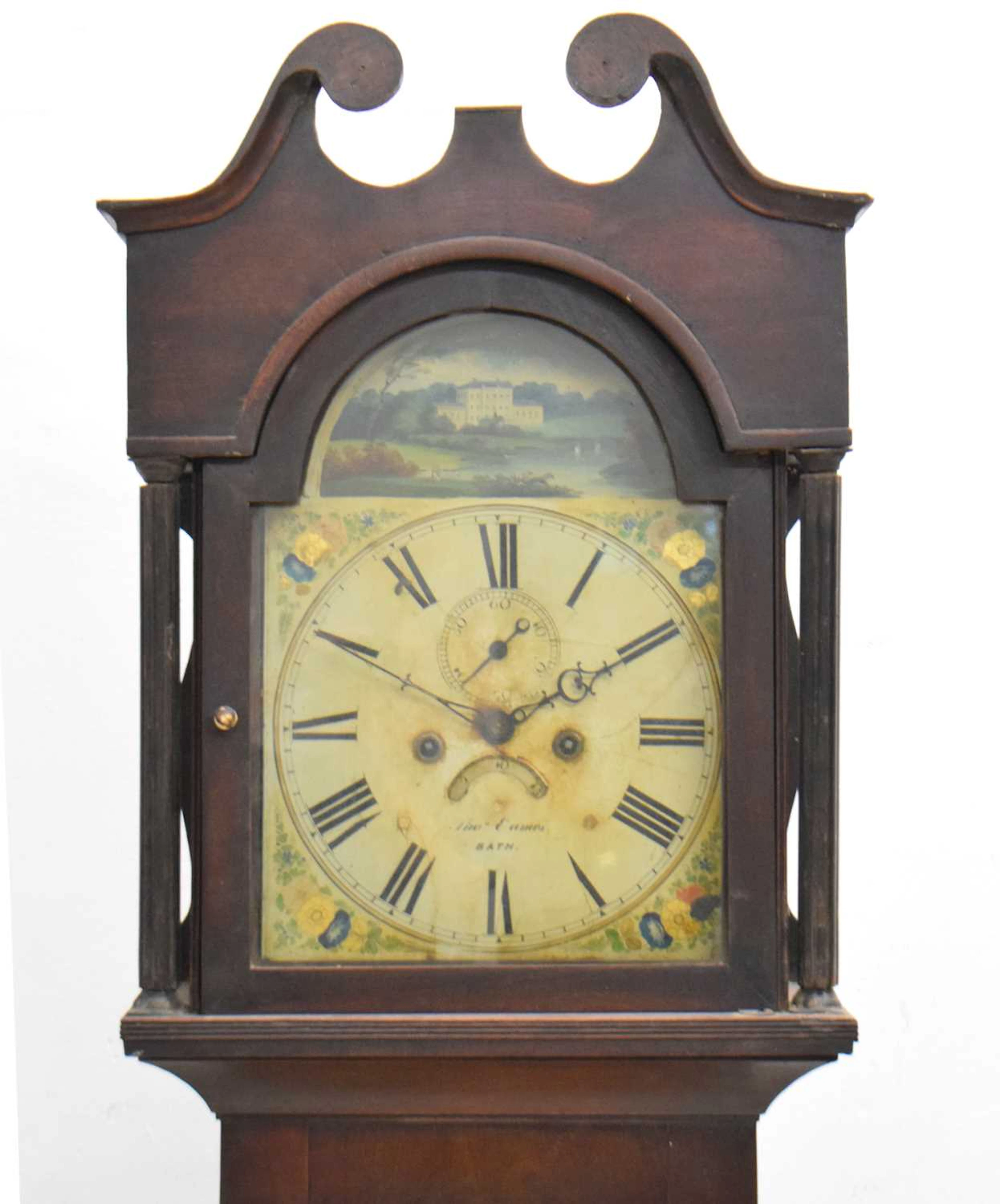 19th century mahogany 8-day longcase clock, Thomas Eames, Bath