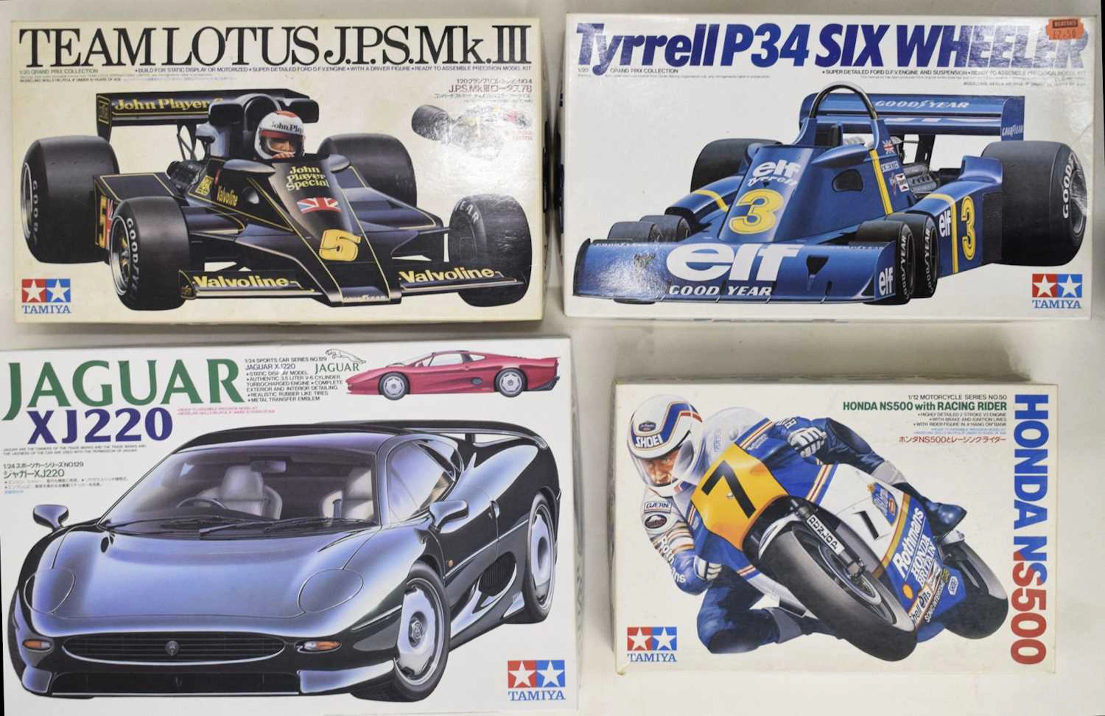 Tamiya - Four boxed scale model kits