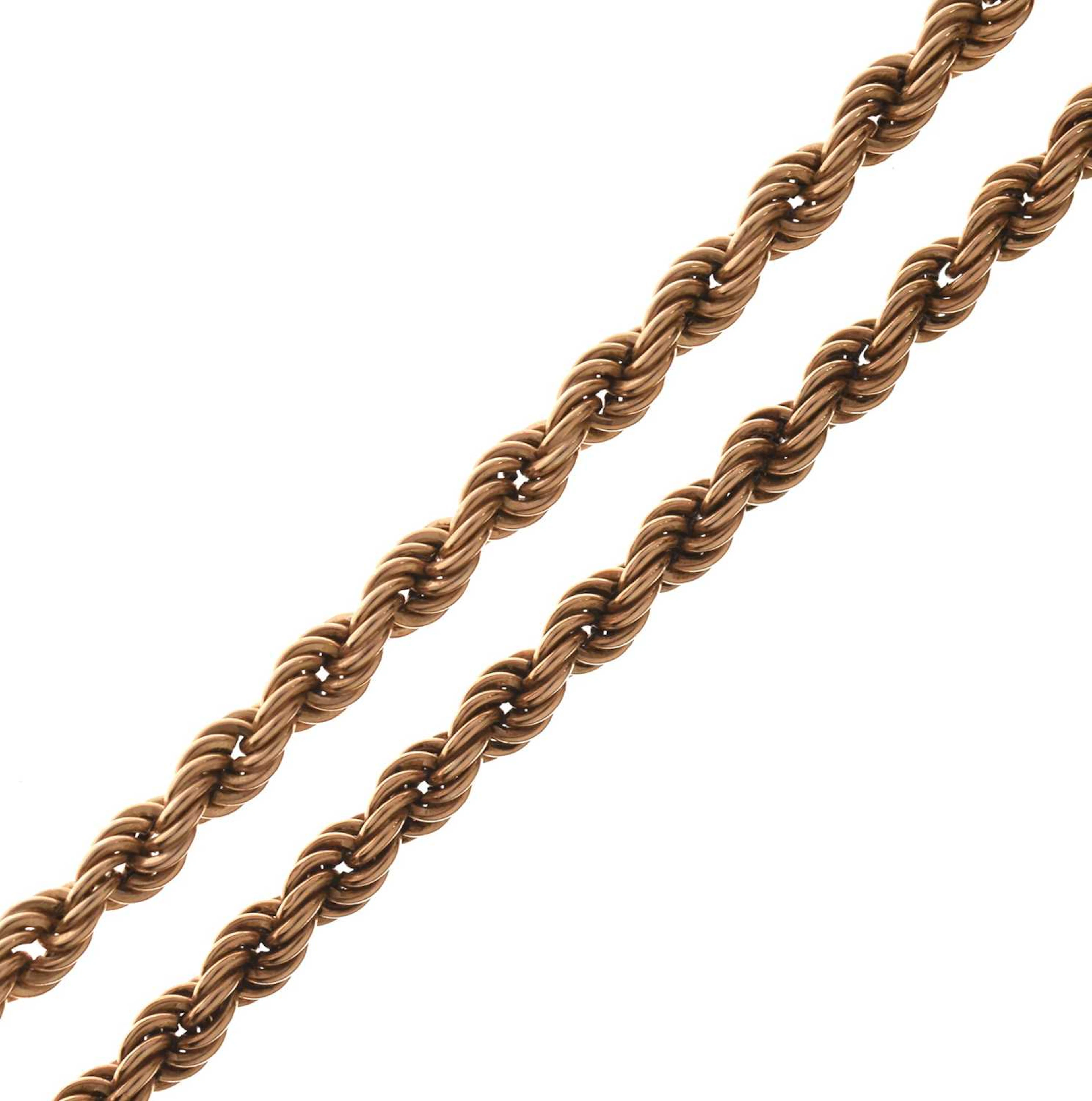 9ct gold rope link necklace