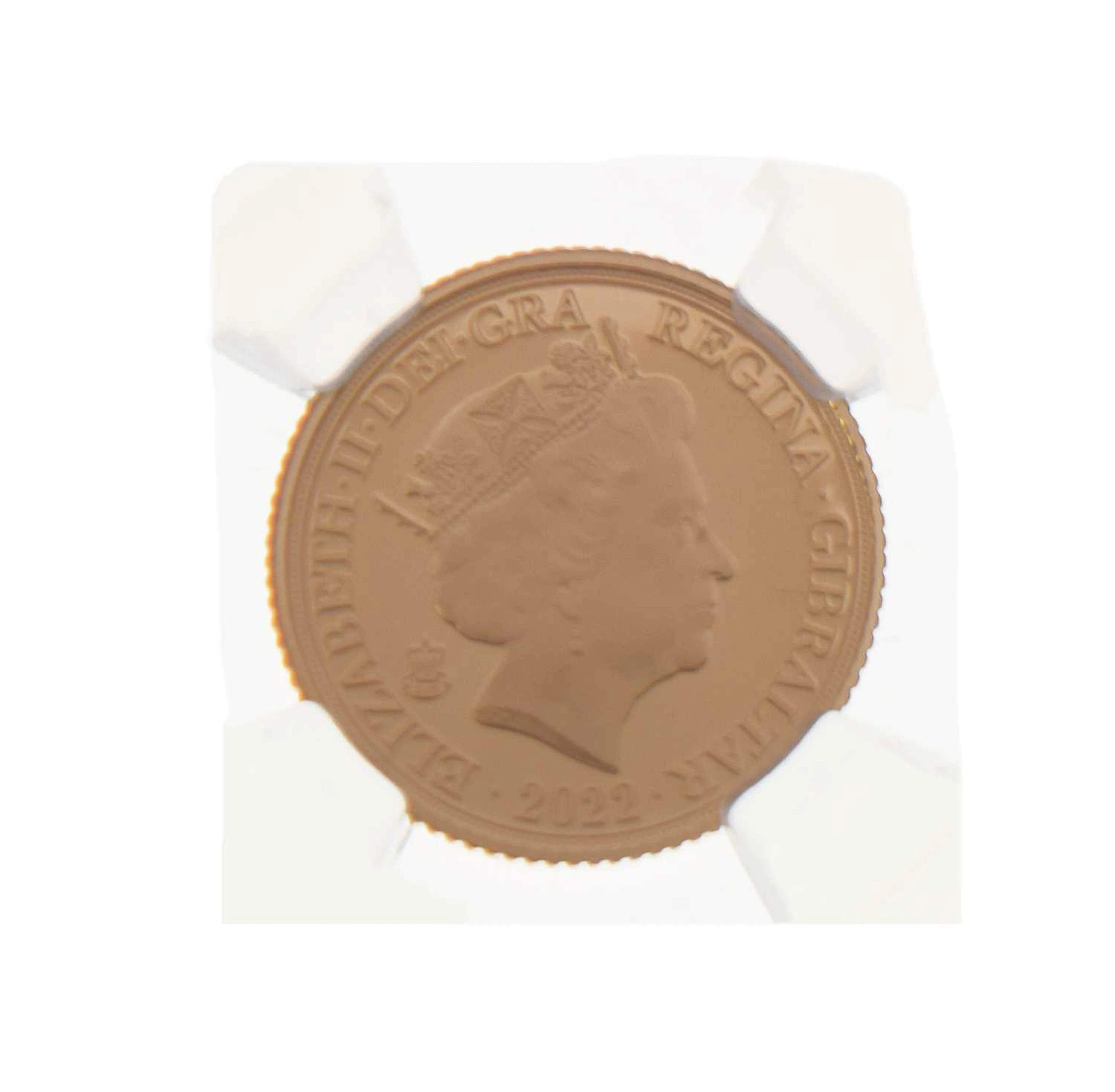 Gibraltar - Elizabeth II gold half sovereign, 2022