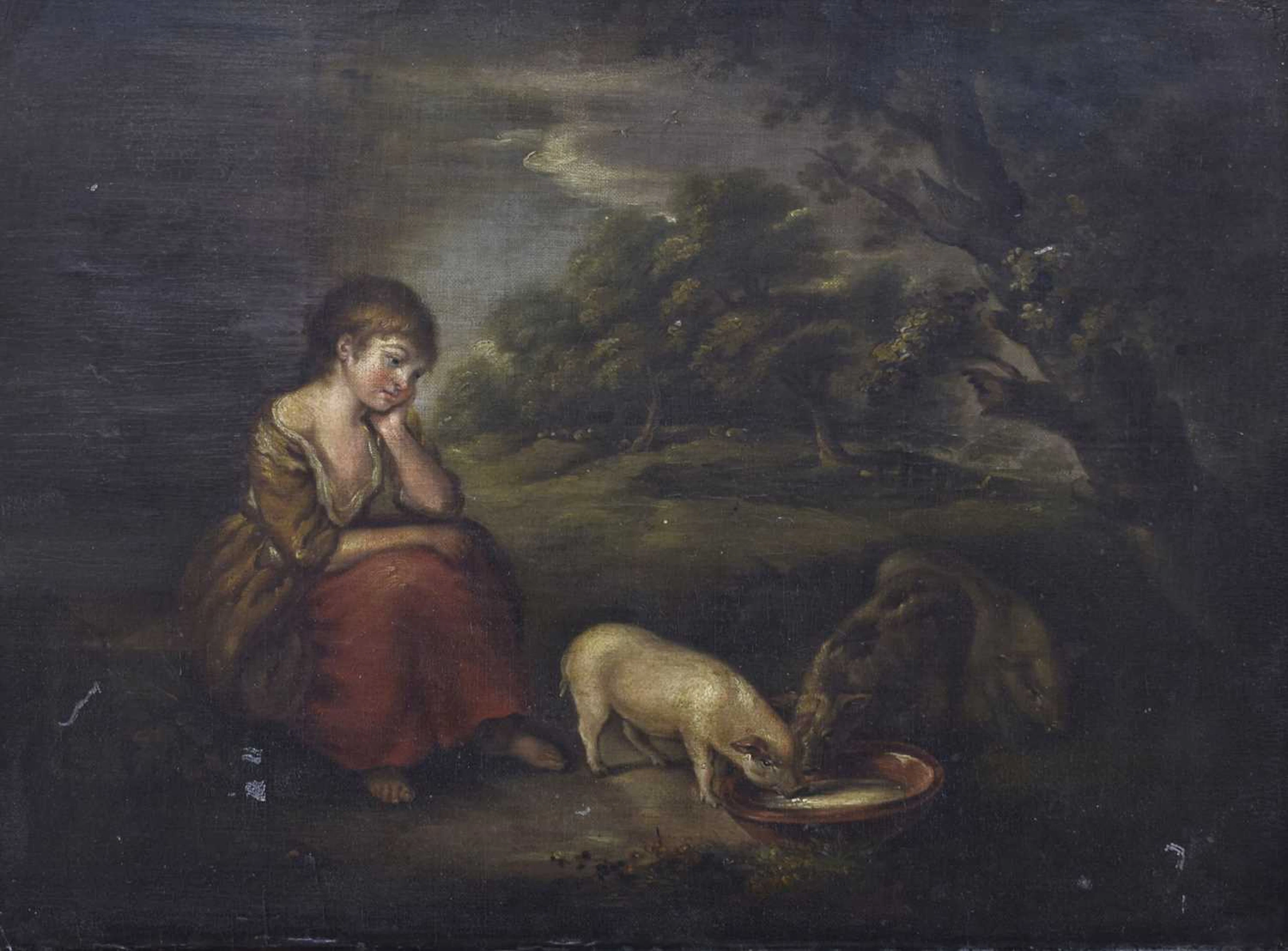 After Thomas Gainsborough, RA, (1727-1788) - Oil on canvas - Young