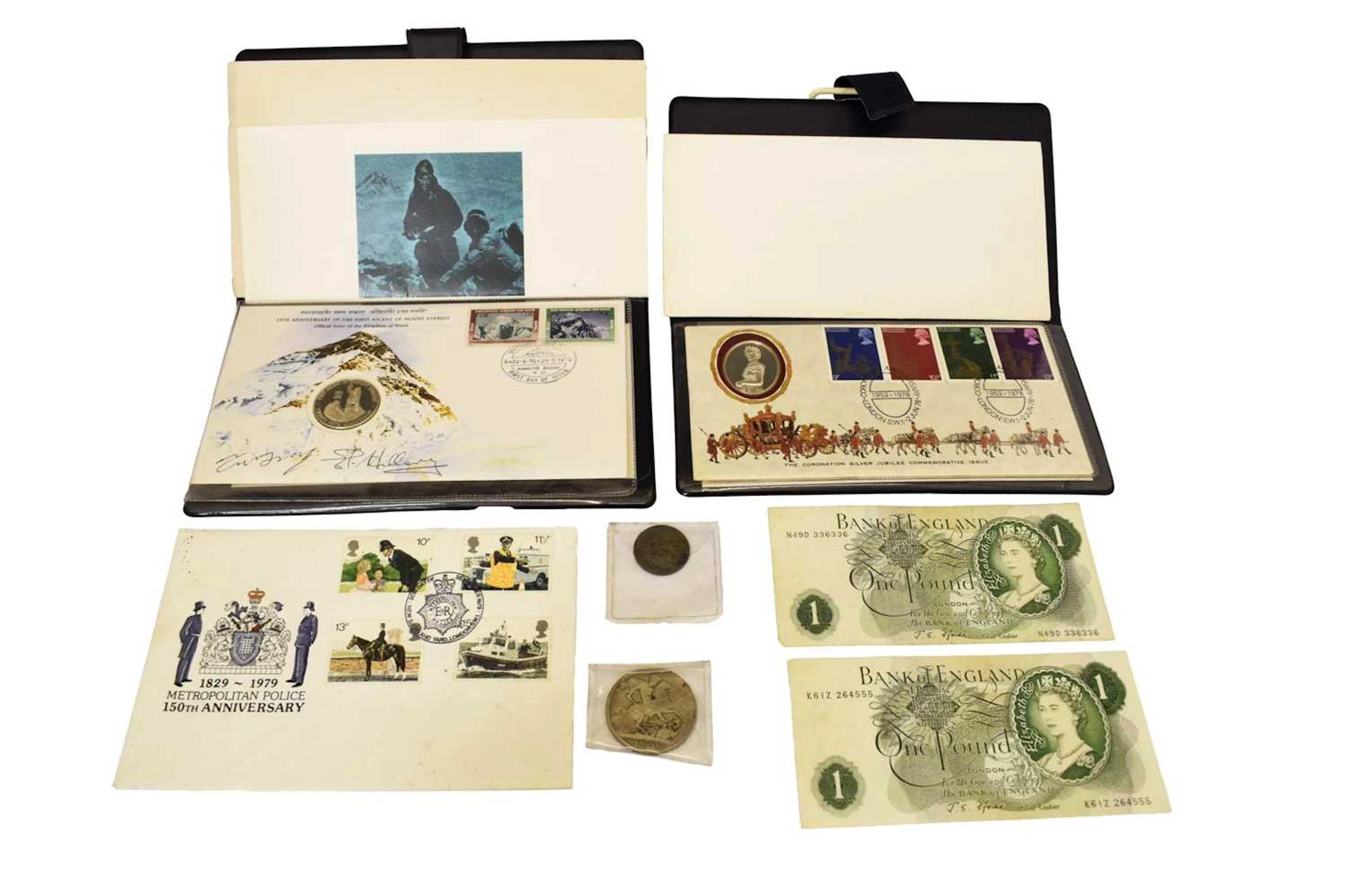 George III silver crown, 1821, etc