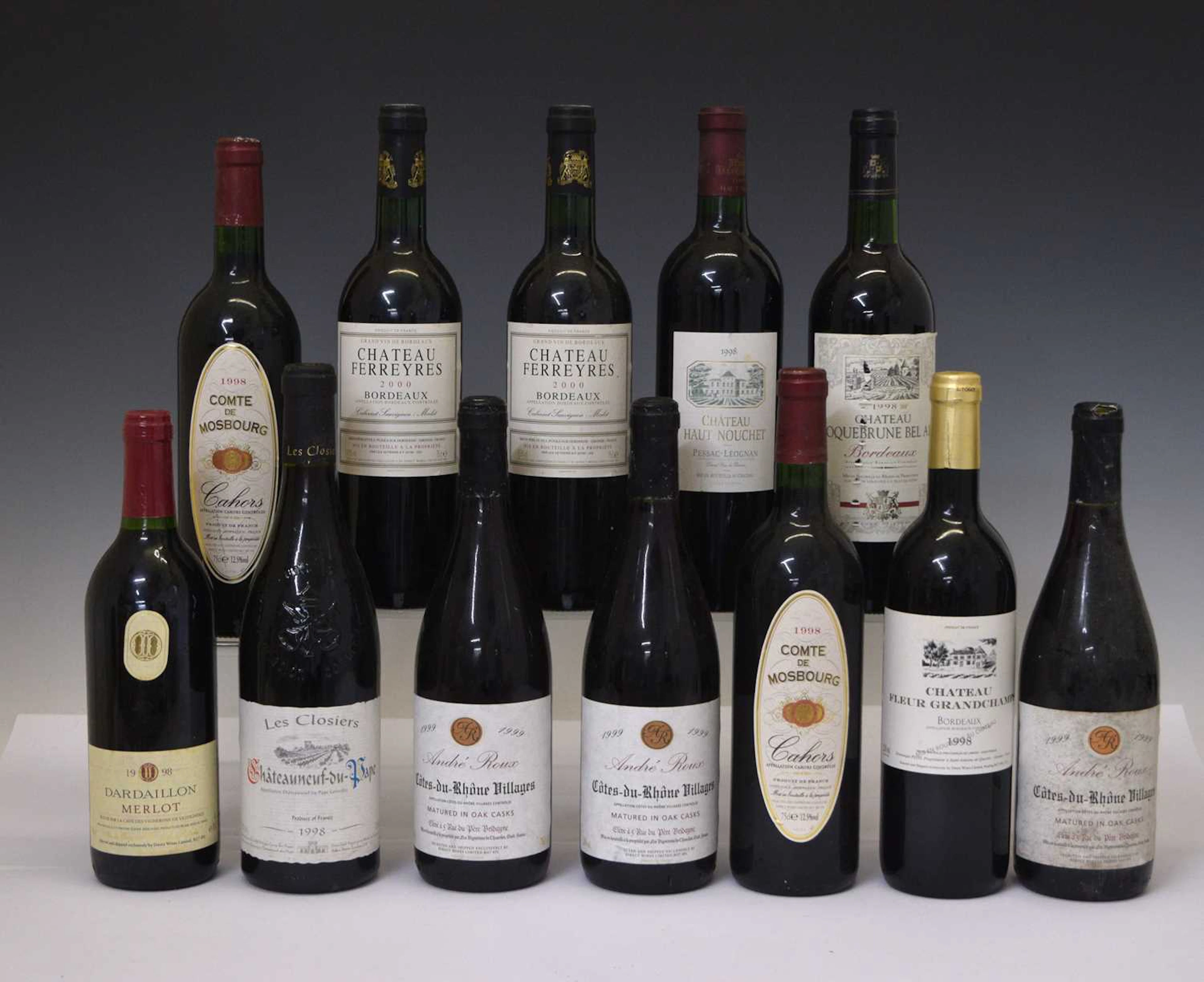 French red table wine, 12 bottles