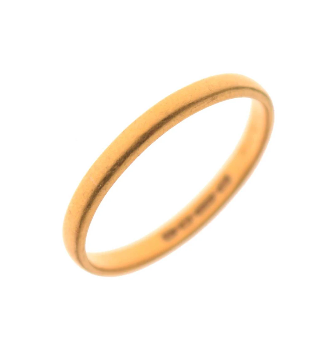 22ct gold wedding band