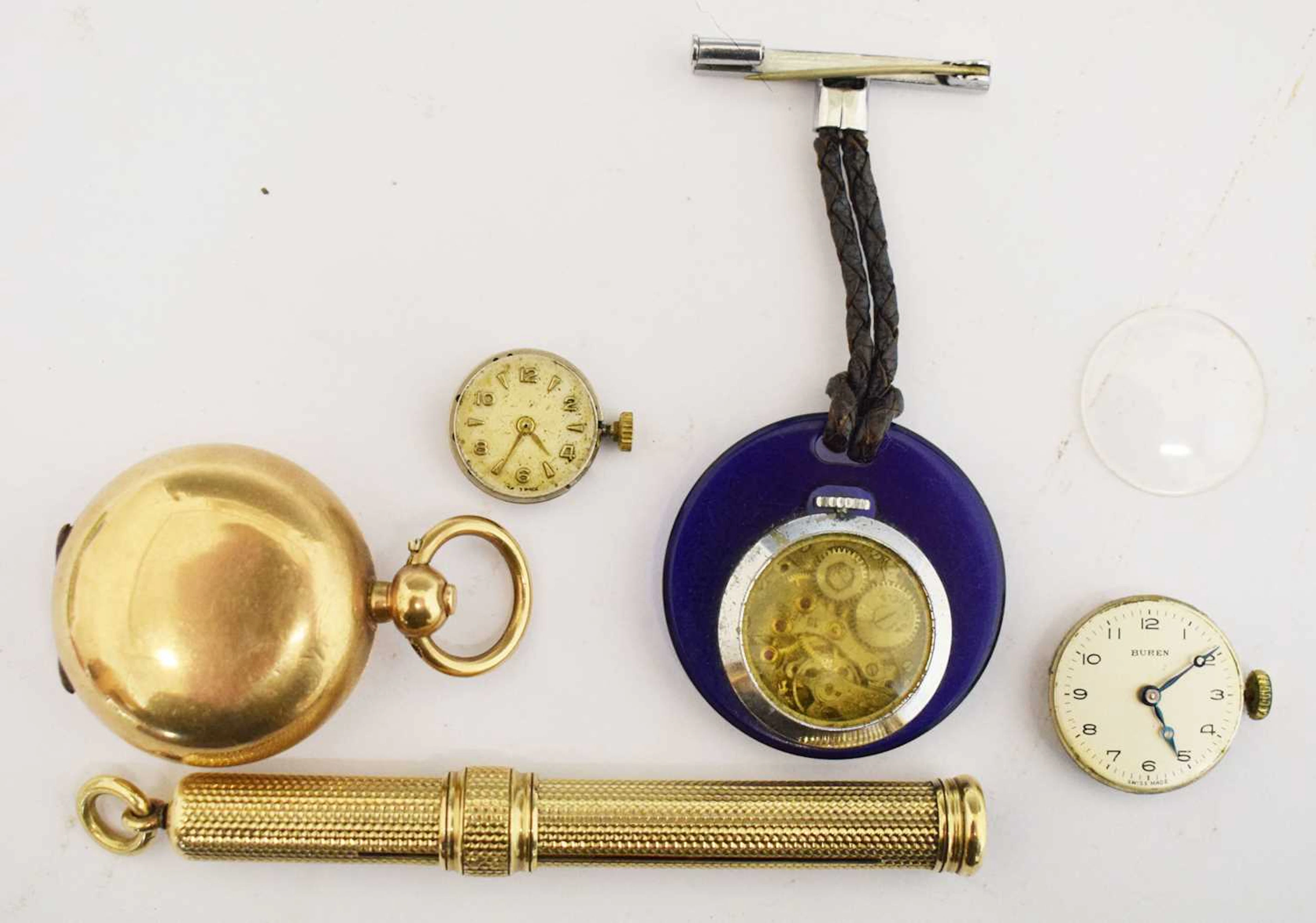 9ct gold filled sovereign case, etc.